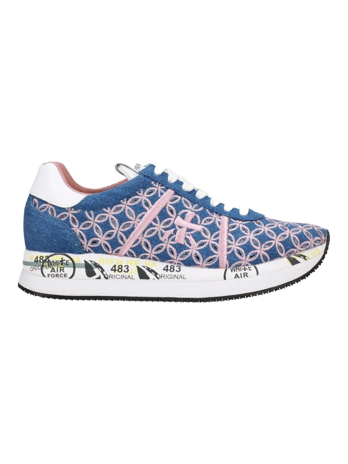 PREMIATA Sneaker Donna CONNY VAR 6708 Blu gioboutiqueweb