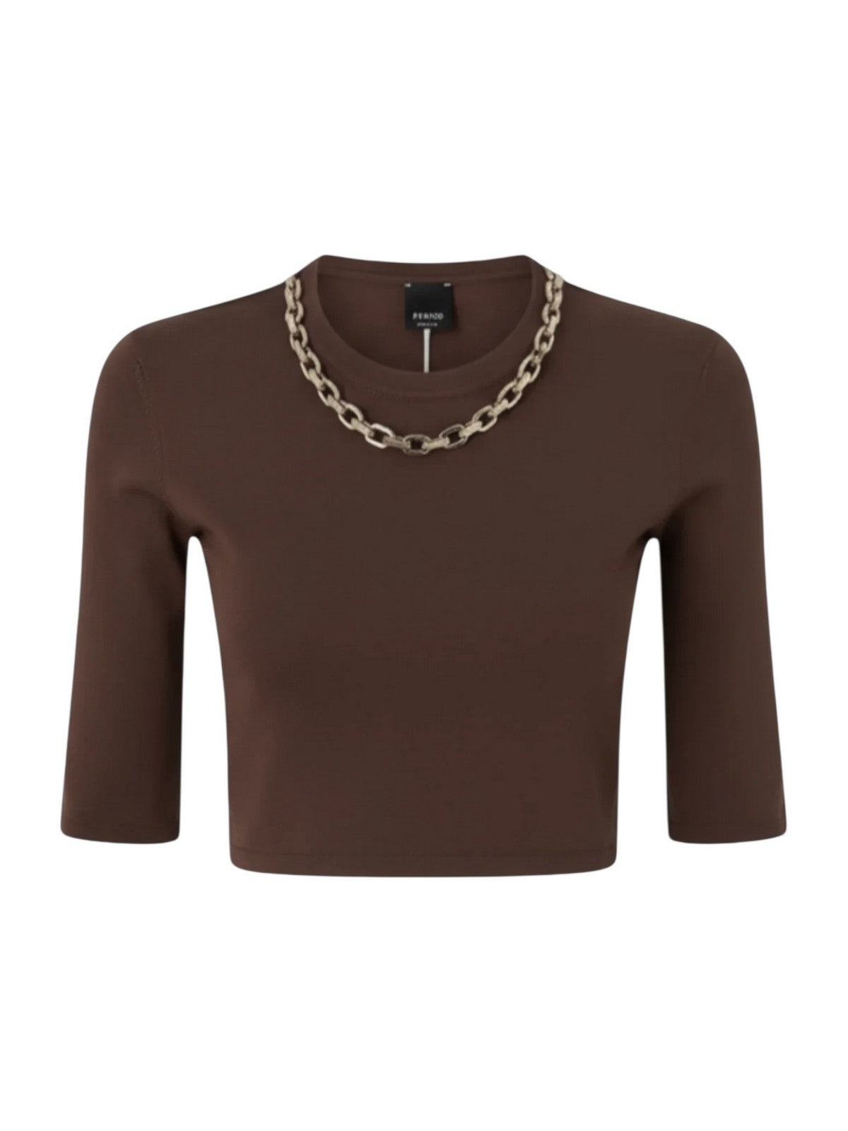 PINKO Maglia Donna KIMBERLY MAGLIA COSTINA CREPE 106635-A32C M28 Marrone