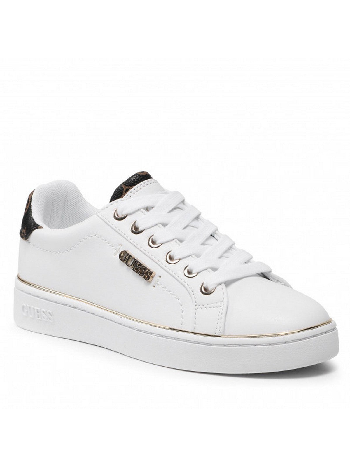 GUESS Sneaker Donna FL7BKI ELE12 WHIBR Bianco gioboutiqueweb