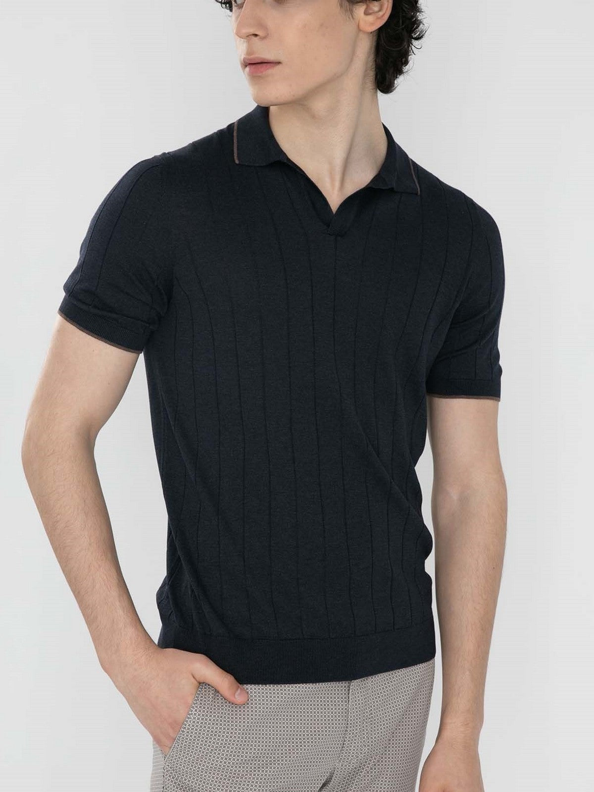 GRAN SASSO Polo Uomo 43181/23510 597 Blu gioboutiqueweb