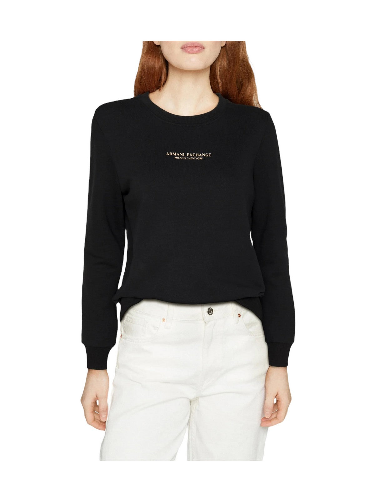 ARMANI EXCHANGE Felpa Donna 8NYM29 YJE5Z 52AK Nero gioboutiqueweb