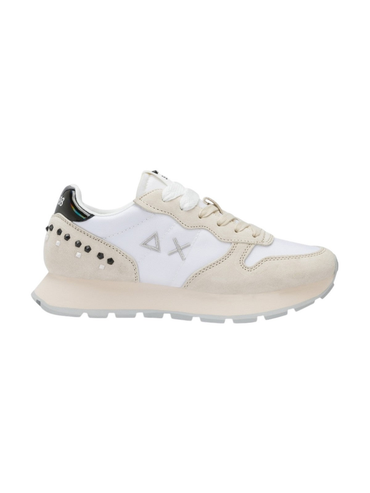 SUN68 Sneaker Donna Ally studs Z35206 01 Bianco gioboutiqueweb
