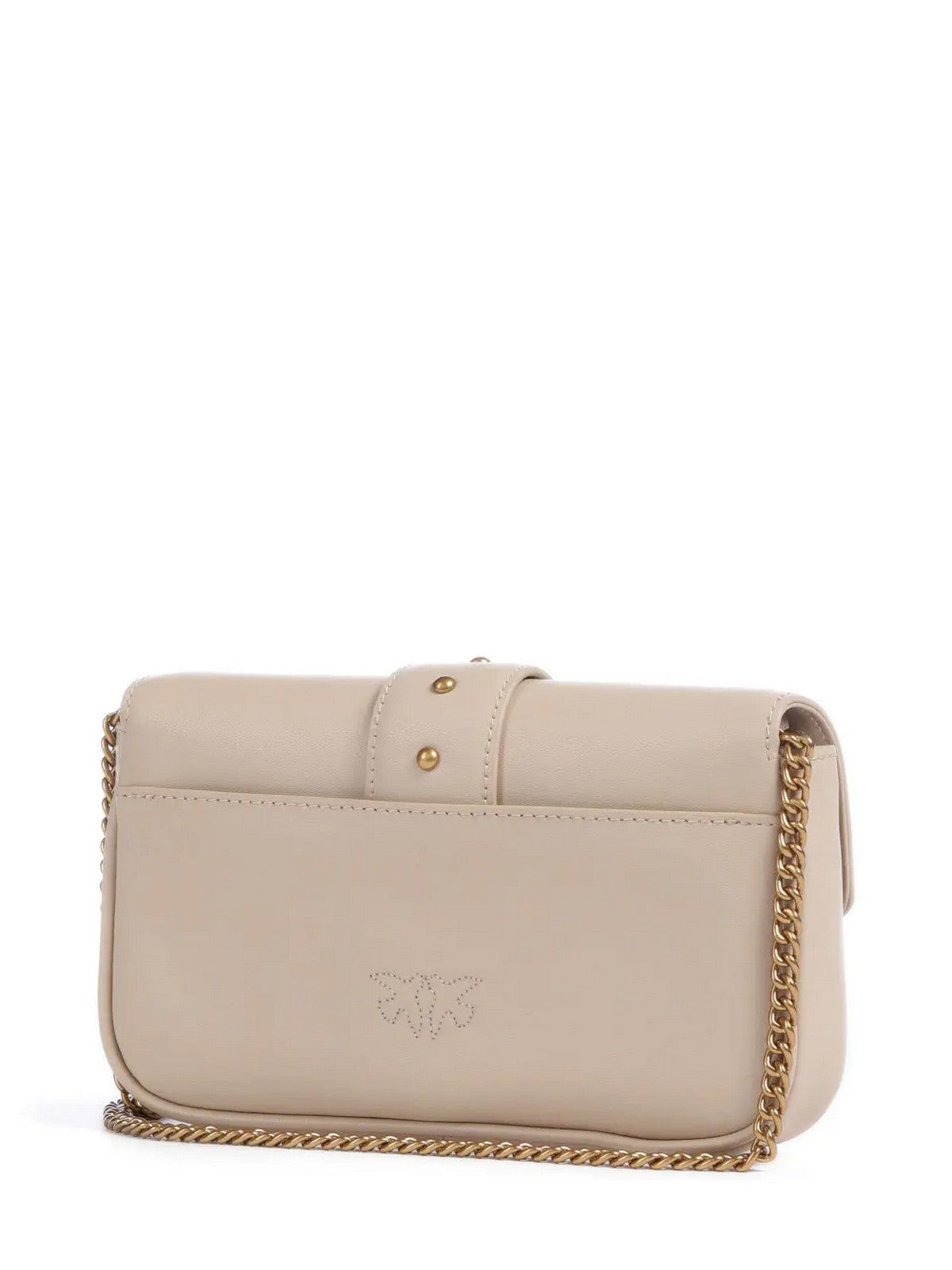 PINKO Borsa Donna Love One Pocket C Vitello Seta 100061-A0F1 C50Q Beige gioboutiqueweb