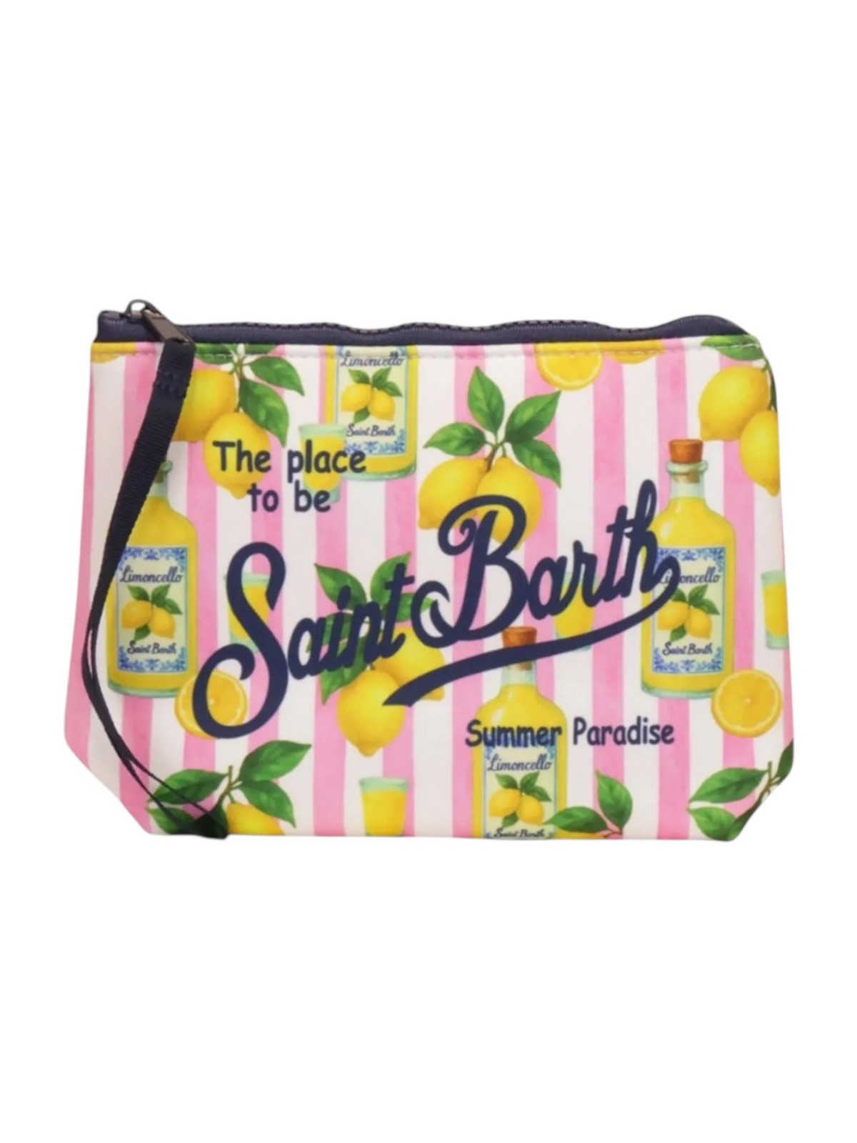 MC2 SAINT BARTH Pochette Unisex adulto ALINE 01484L LIMONCELLO STRIPES 21