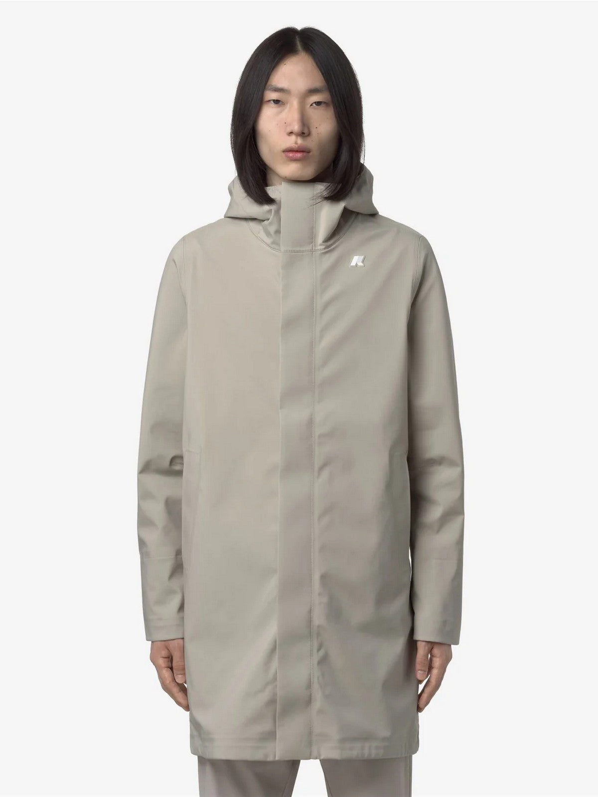 K-WAY Giubbino Uomo Thomas bonded K7126WW B2A Beige Cashmere - Blu