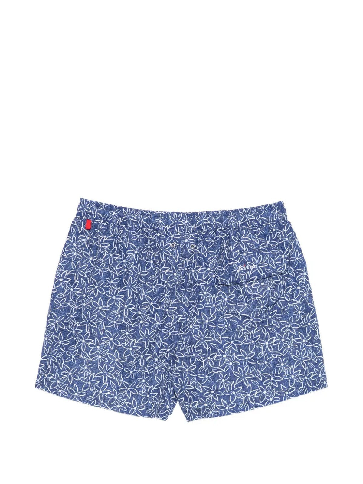 KITON Costume da bagno Uomo UCOM010K0743H84002 BLU/BIANCO