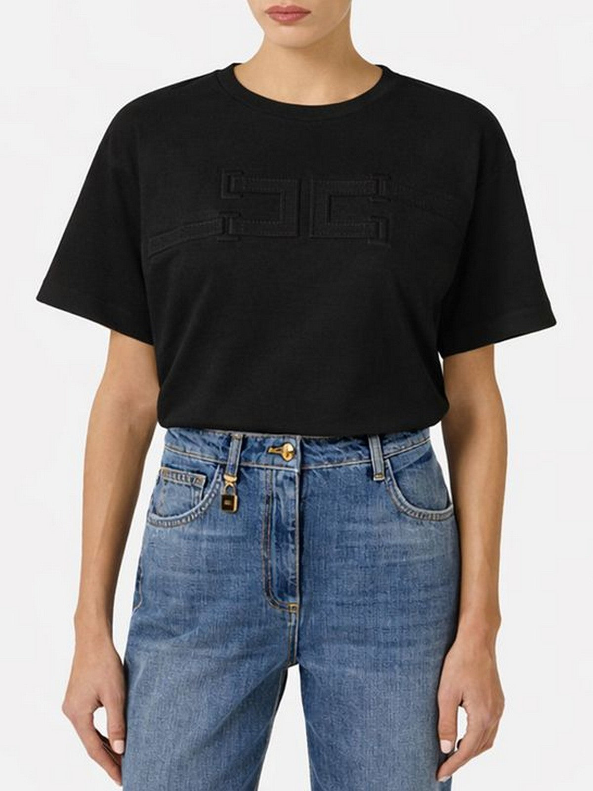 ELISABETTA FRANCHI T-shirt Donna MA66P61E2 110 Nero