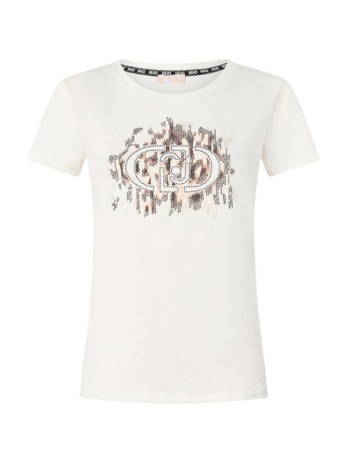 LIU JO SPORT T-shirt Donna TA5173JS003 M9514 Wh.milk/macula moro gioboutiqueweb