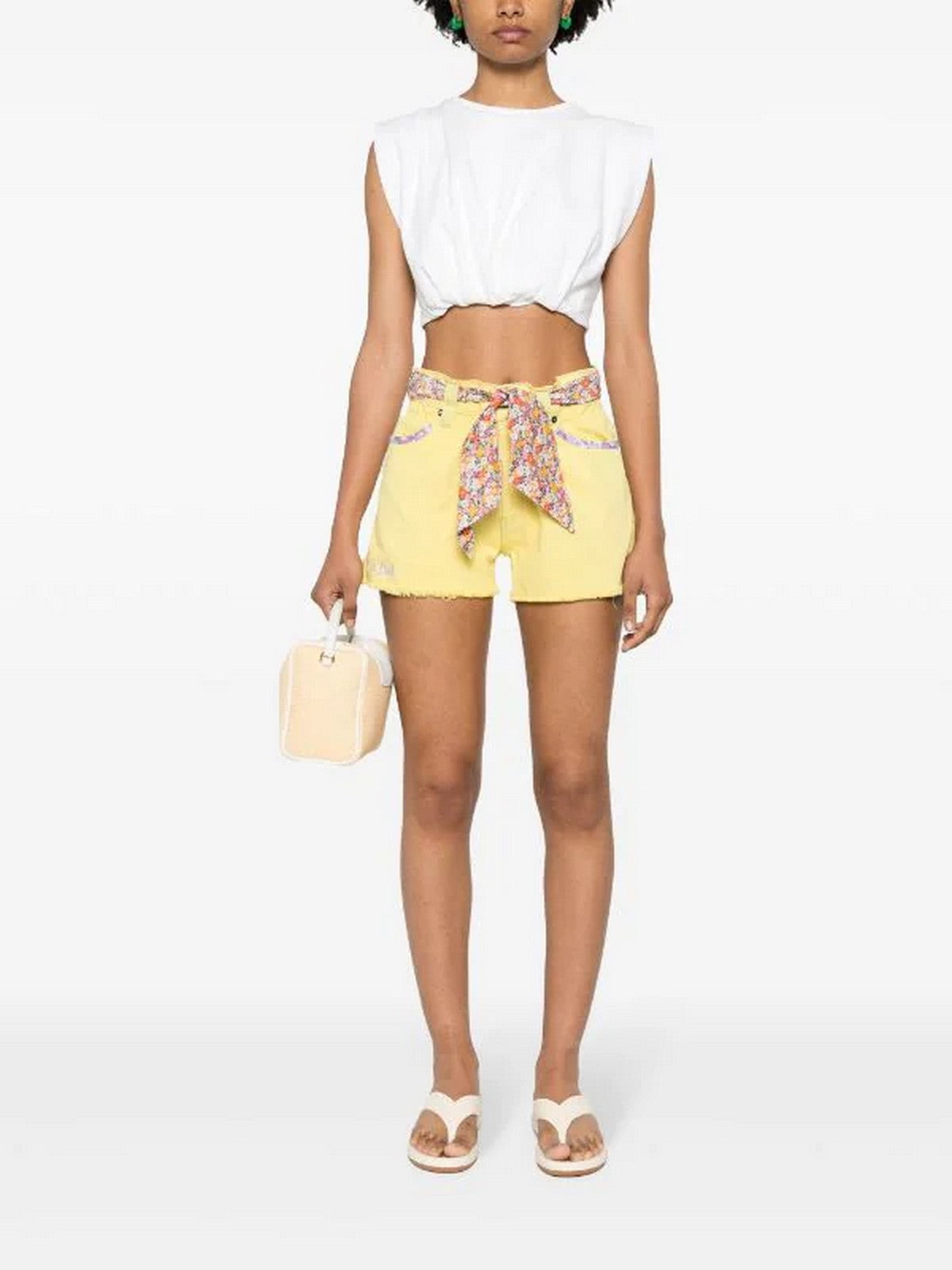 MC2 SAINT BARTH Pantaloncino Donna ARIZONA 04941F Giallo gioboutiqueweb