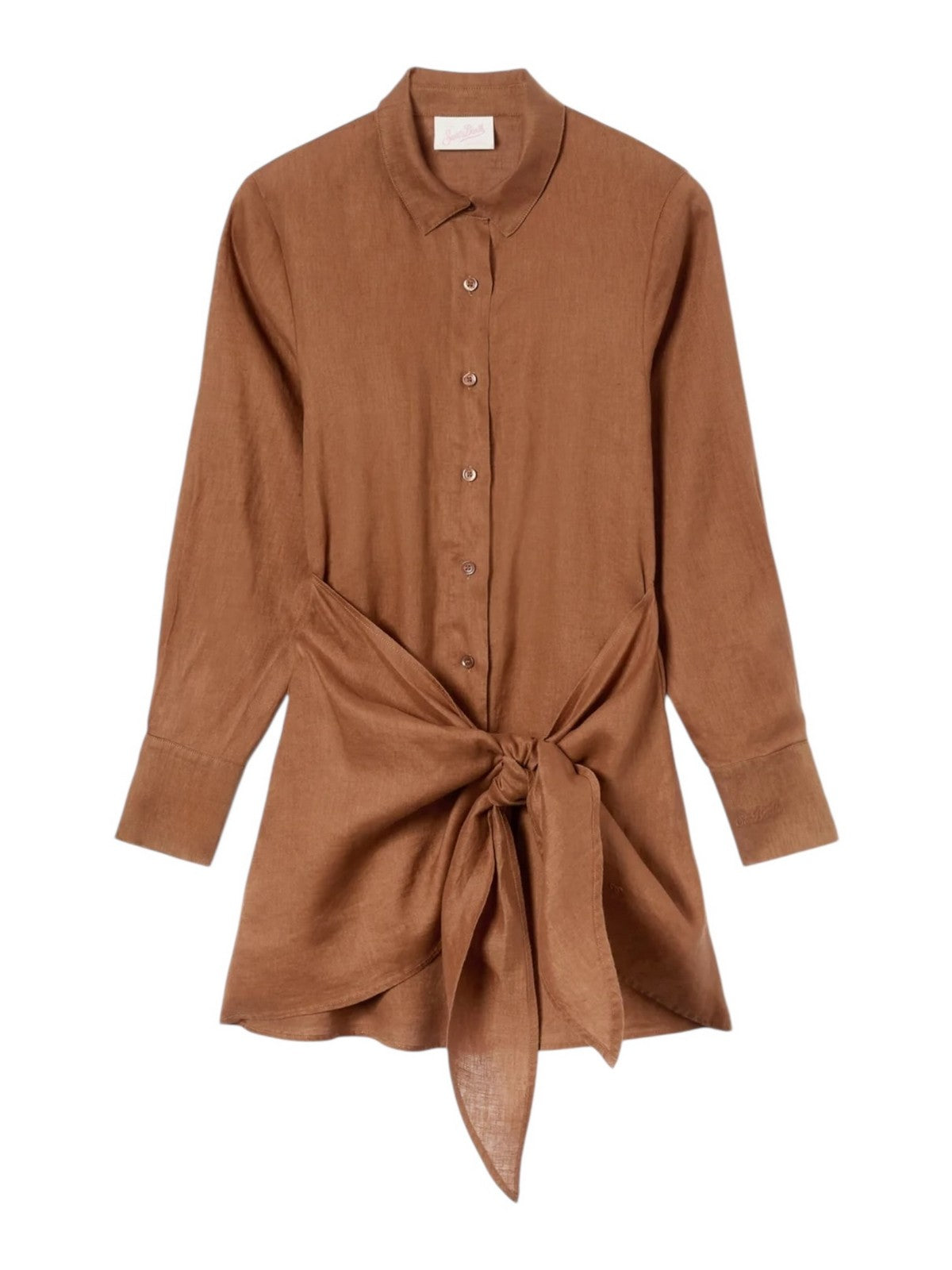 MC2 SAINT BARTH Abito Donna RAVI 00121L LINEN 18 BROWN
