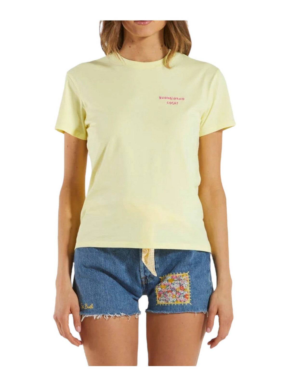 MC2 SAINT BARTH T-Shirt e Polo Donna EMILIE 09829F Giallo gioboutiqueweb