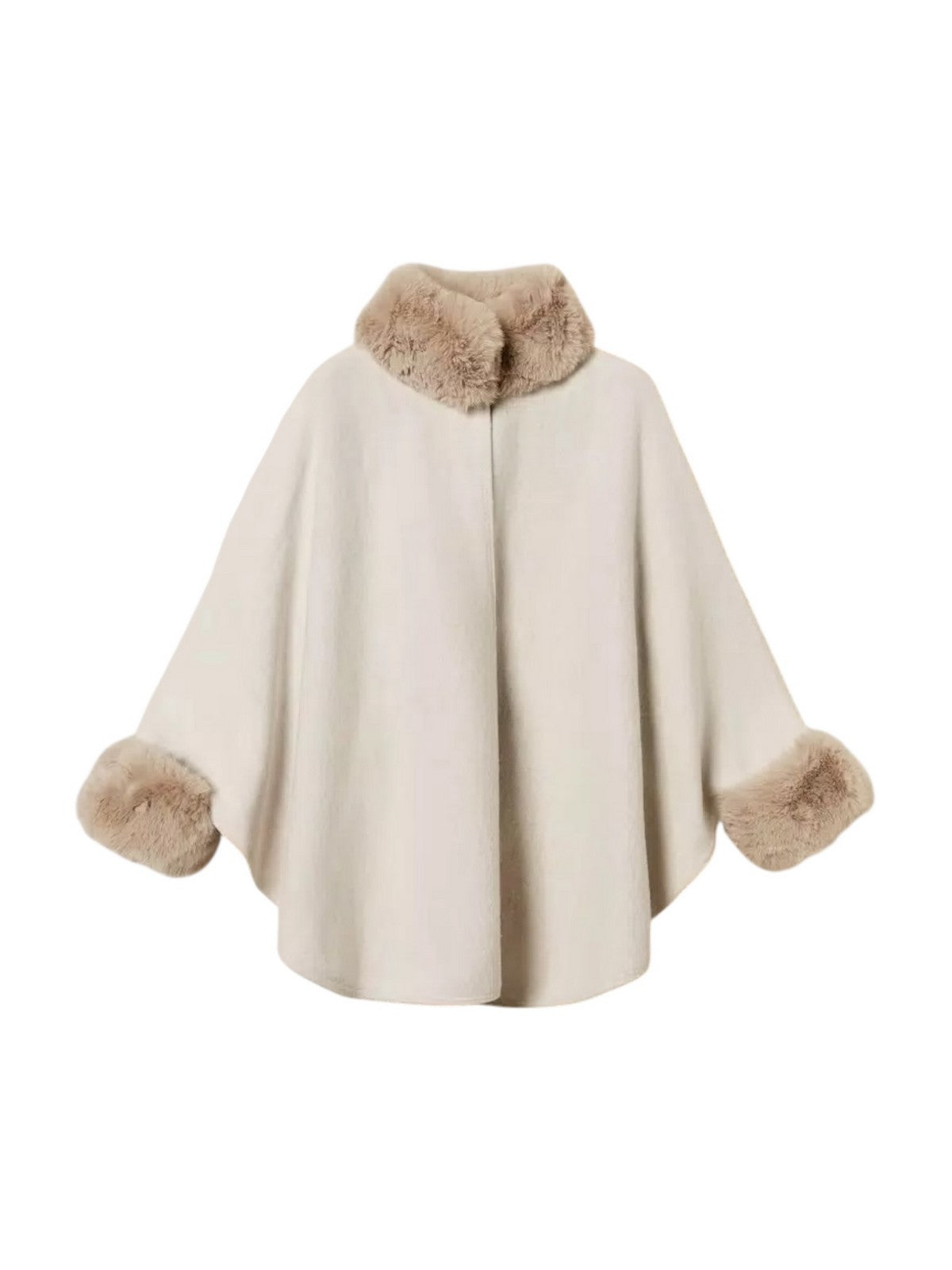 TWINSET Mantella Donna LONG FIBER PONCHO 252TO5130 00282 NEVE
