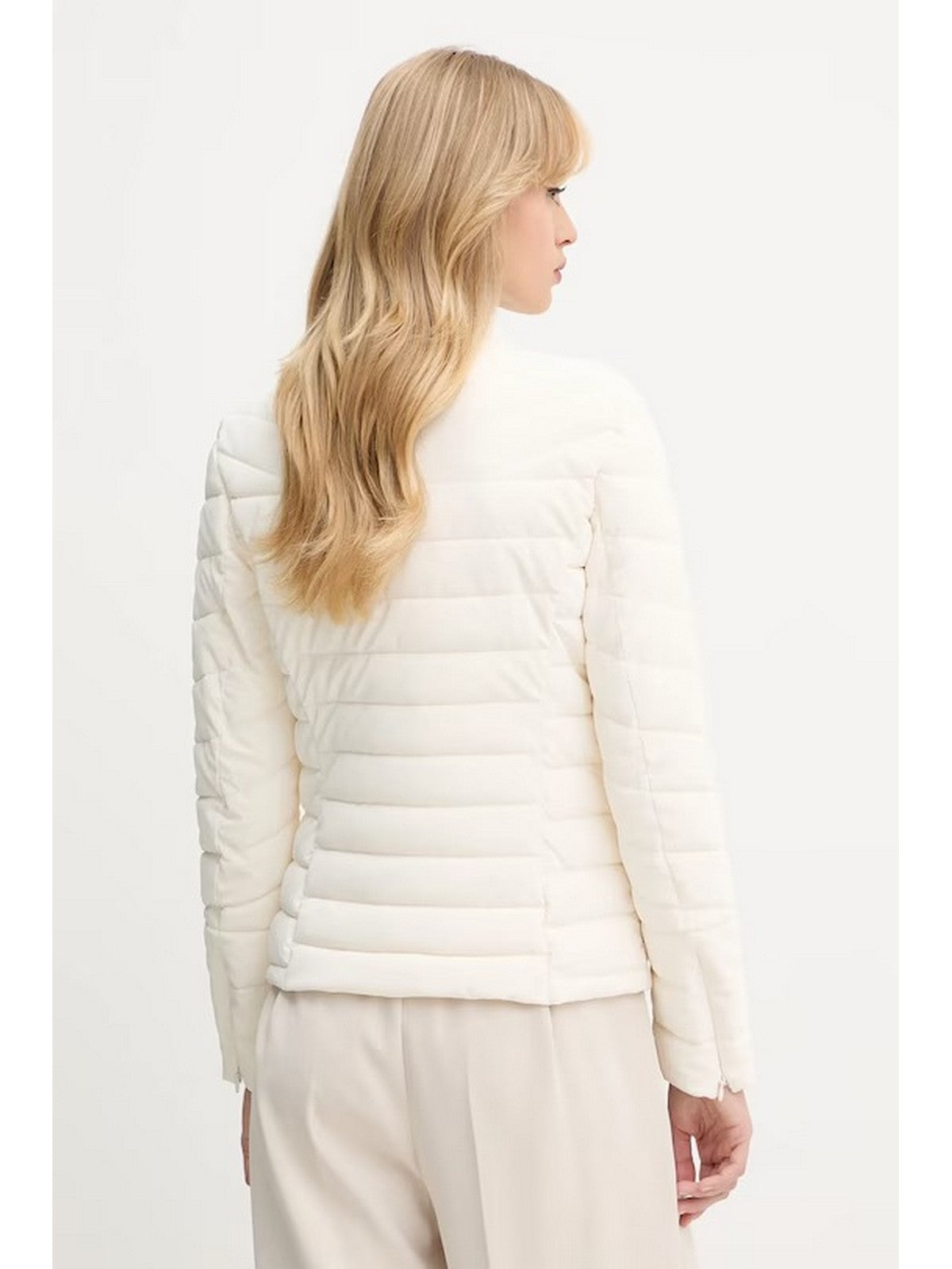 GUESS Giubbino Donna NEW VONA STRETCH JACKET W5YL13 WHDQ0 G9L9 MUTED STONE