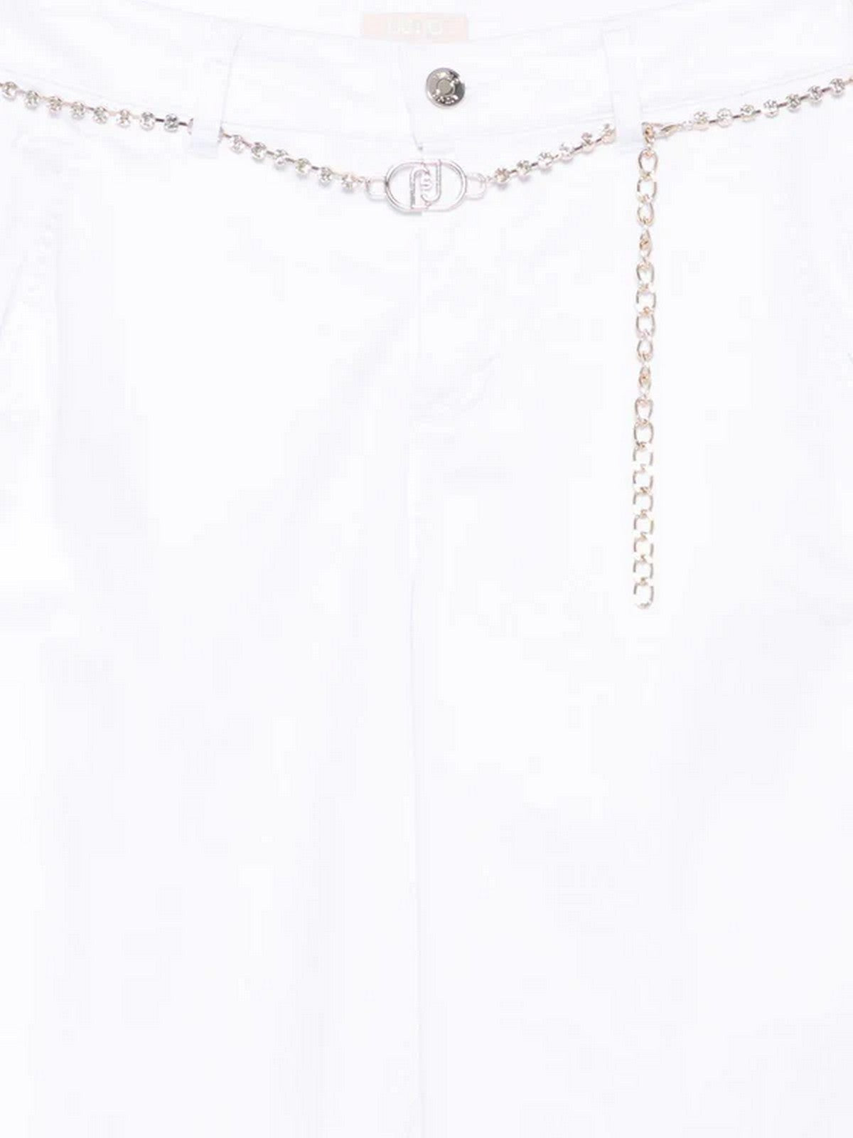 LIU JO WHITE Pantalone Donna WA6475T373A 11111 BIANCO OTTICO