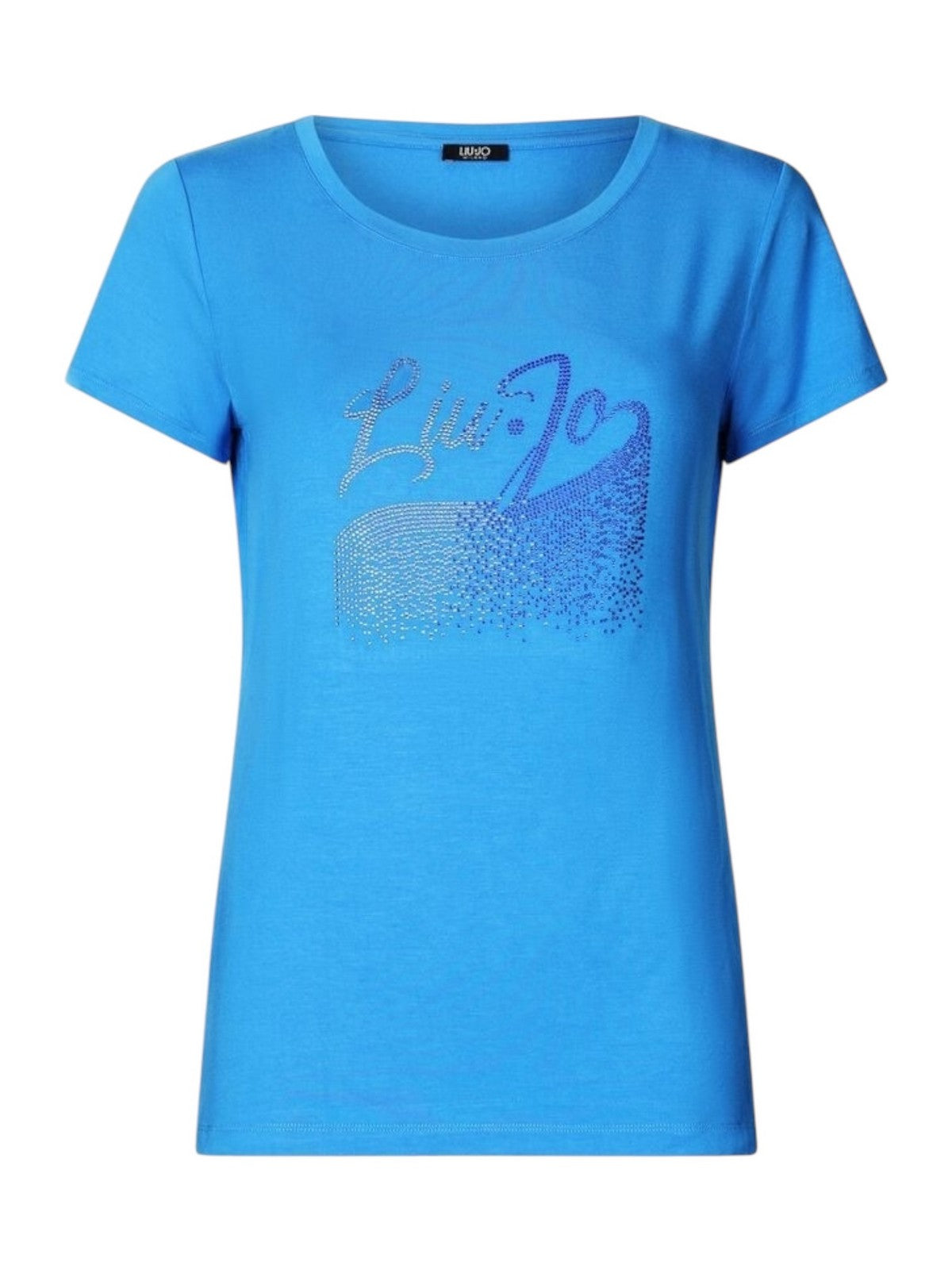 LIU JO BEACHWEAR T-shirt Donna VA5157JS360 M9205 Blue moon/cascata gioboutiqueweb