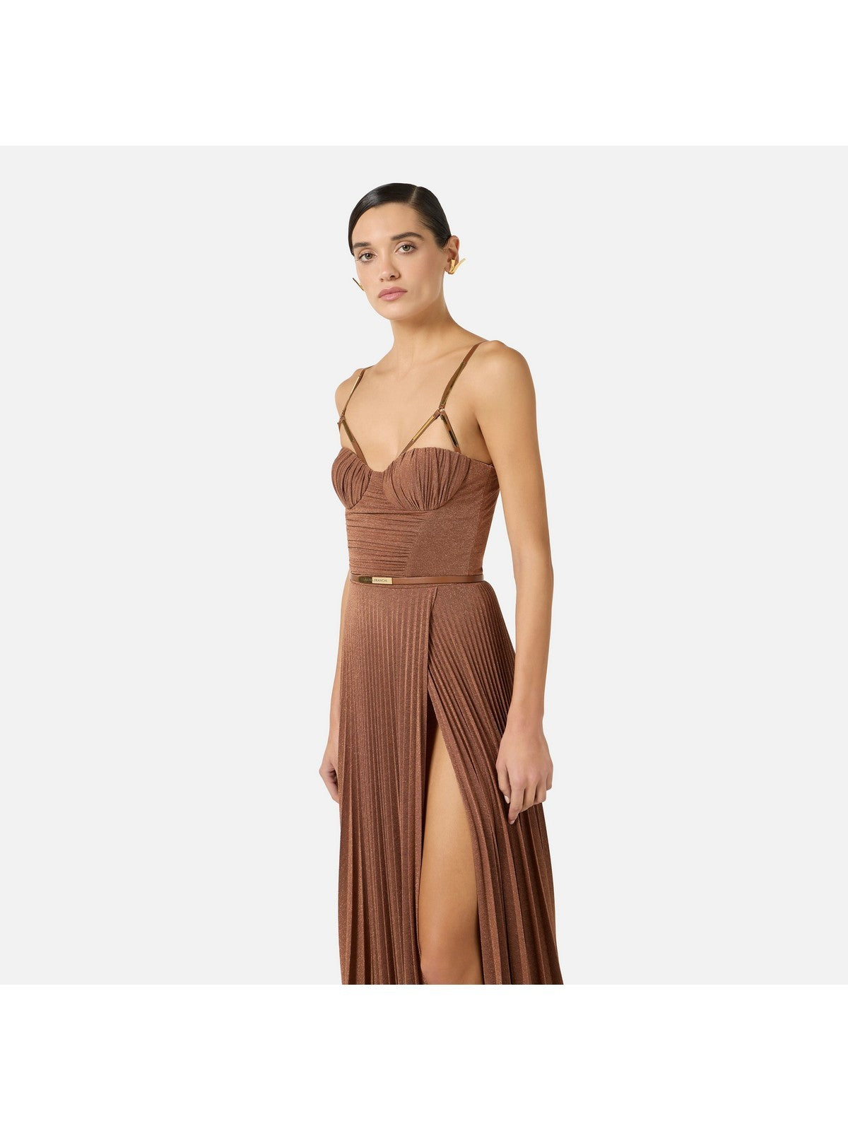 ELISABETTA FRANCHI Abito Donna ABR1661E2 600 CUOIO