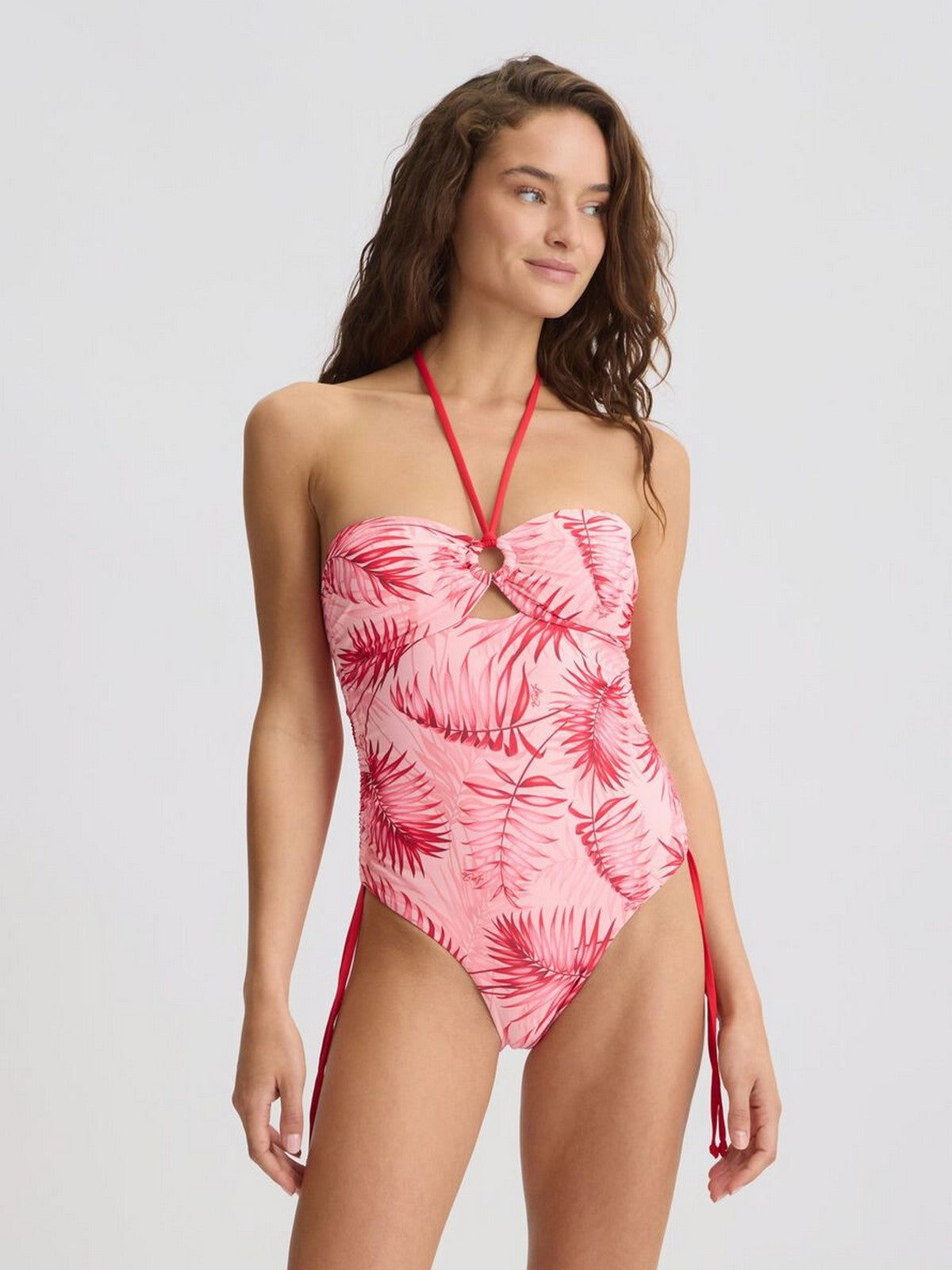 LIU JO BEACHWEAR Costume da bagno Donna VA5136J6448 M9150 St.pink palm gioboutiqueweb