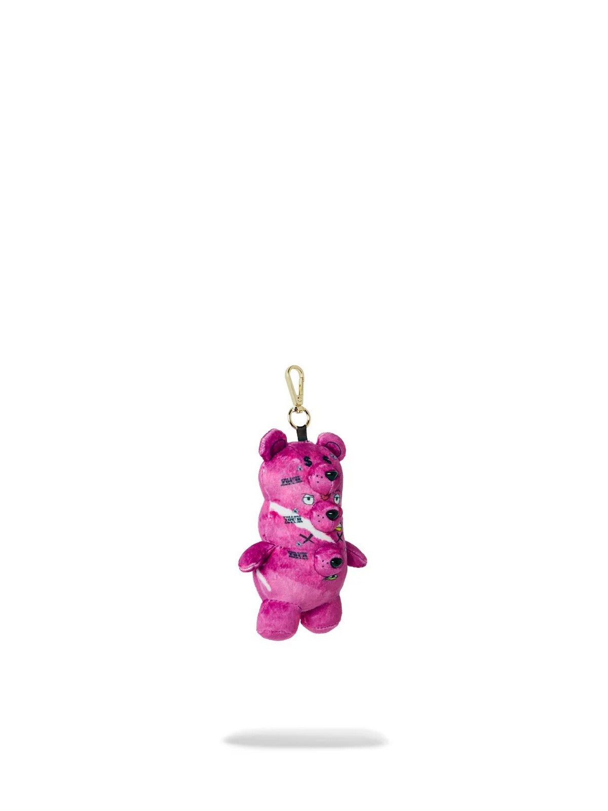 SPRAYGROUND Portachiavi Uomo TRIPLE PINK BEAR KEYCHAIN 910K0602NSZ ROSA