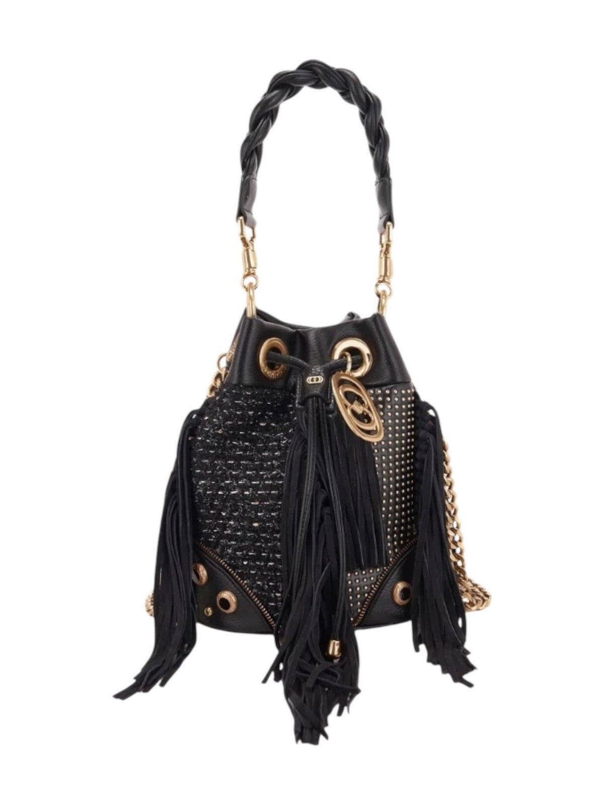 LA CARRIE Borsa Donna LEGACY BUCKET SYNT./CLOTH/RAPH. 151M-EM-119-SCR MUB Nero gioboutiqueweb