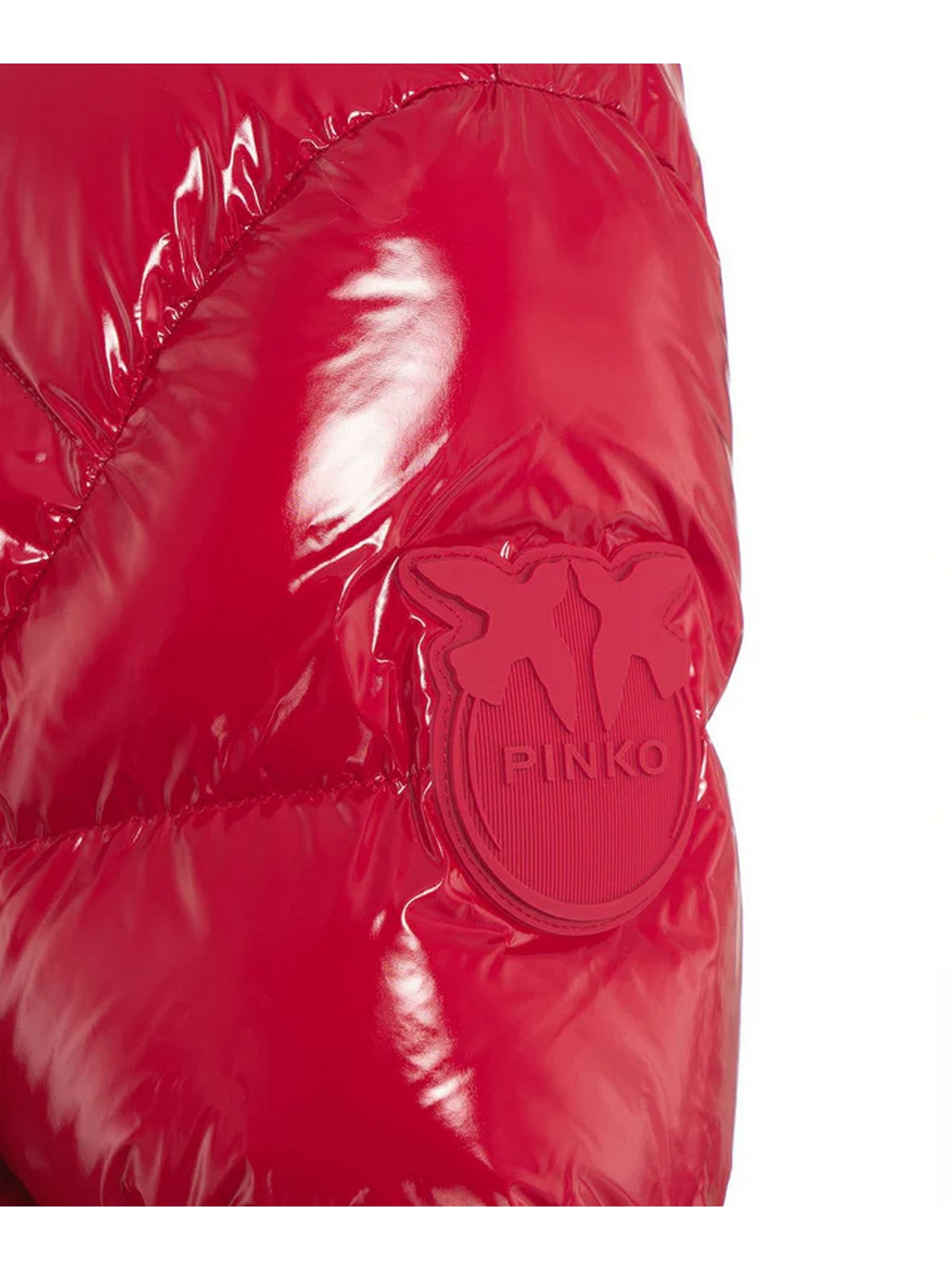 PINKO Piumino Donna Mirco Caban Crystal Nylon Con 101598-A11K RA1 Rosso gioboutiqueweb