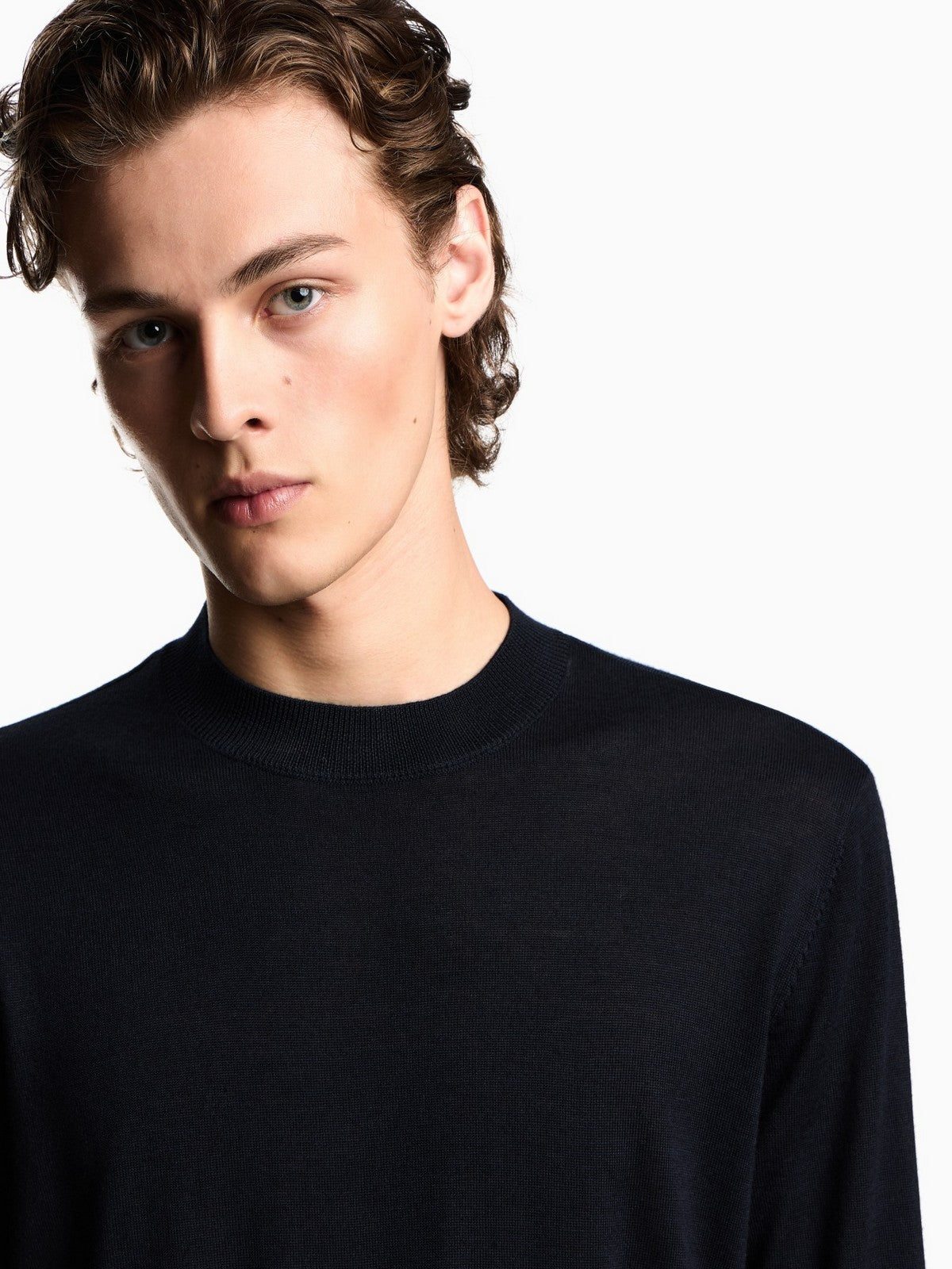 EMPORIO ARMANI Herrenpullover EM001957 AF14114 UB118 ICONIC 0920 NAVY BLUE EA