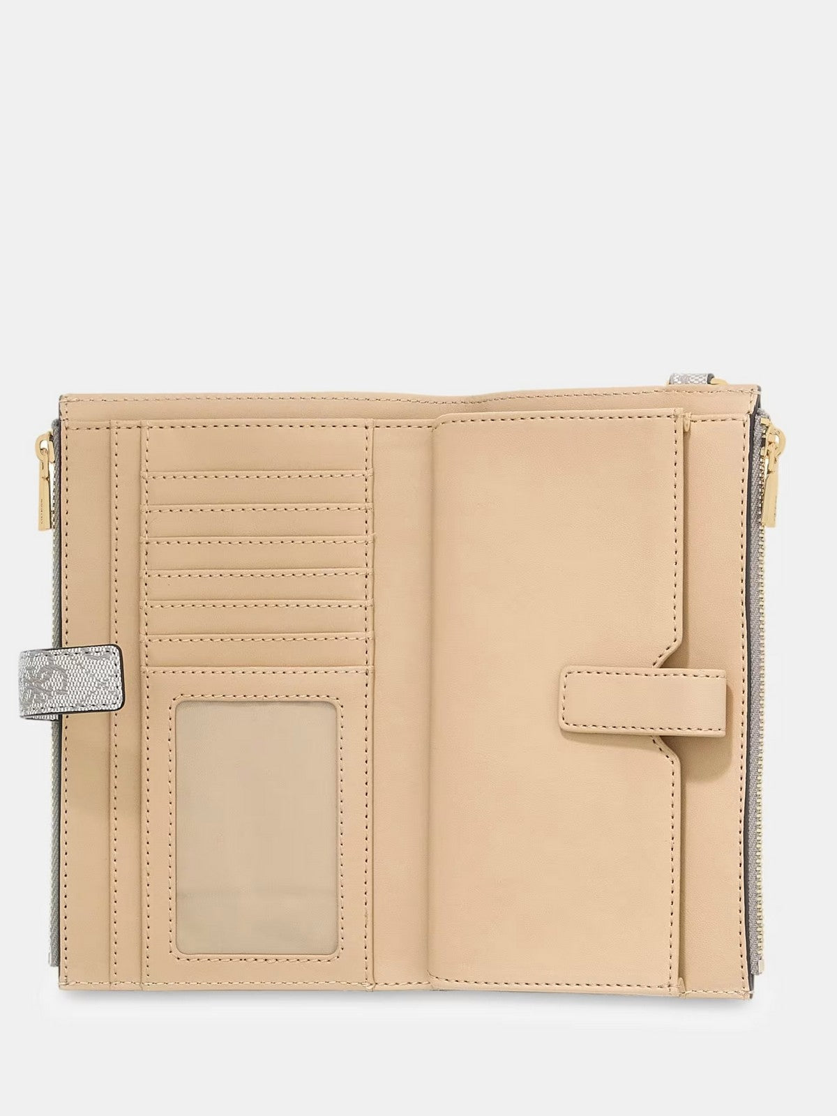 GUESS Portafoglio Donna LAUREL II SLG DBL ZIP ORGNZR SWSG74 59157 DKO DARK TAUPE LOGO