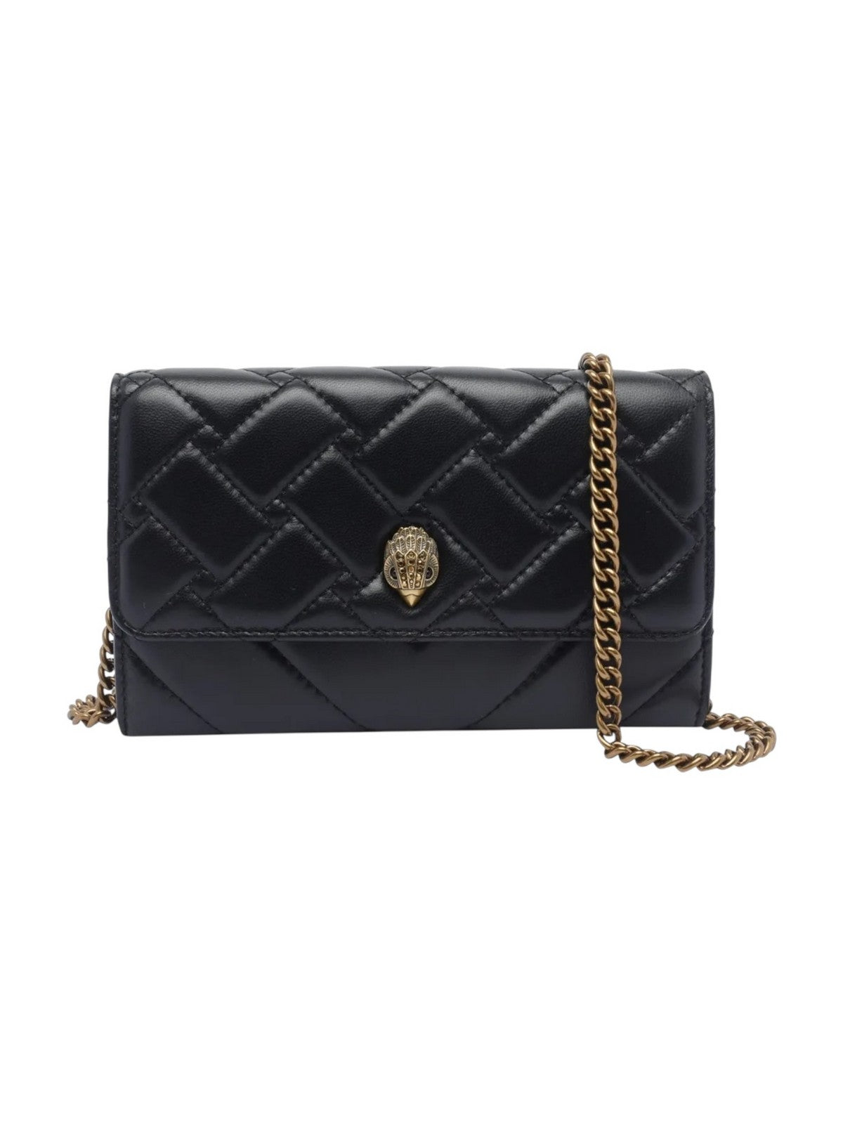 KURT GEIGER Borsa Donna KENSINGTON CHAIN WALLET 0648300109 BLACK BLACK gioboutiqueweb