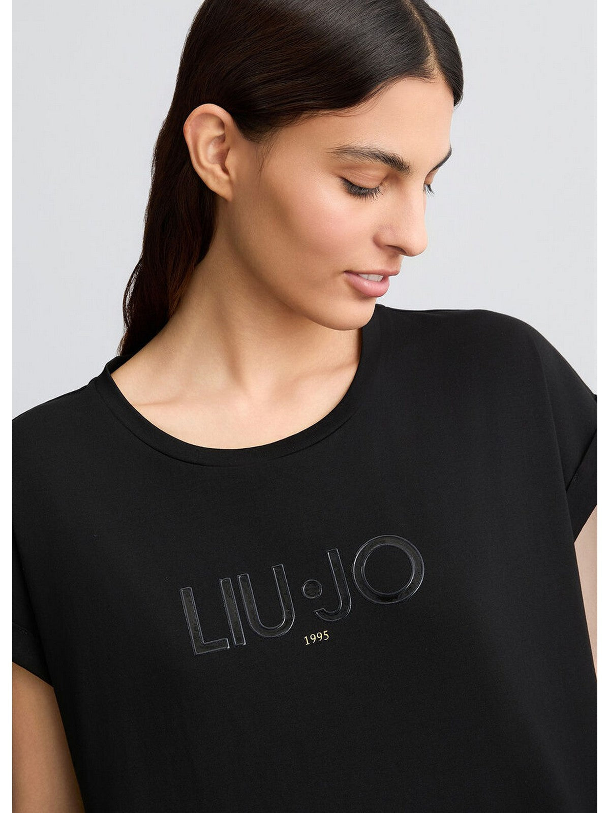 LIU JO SPORT T-shirt Donna TA5181JS003 W9415 NERO/LIUJO gioboutiqueweb