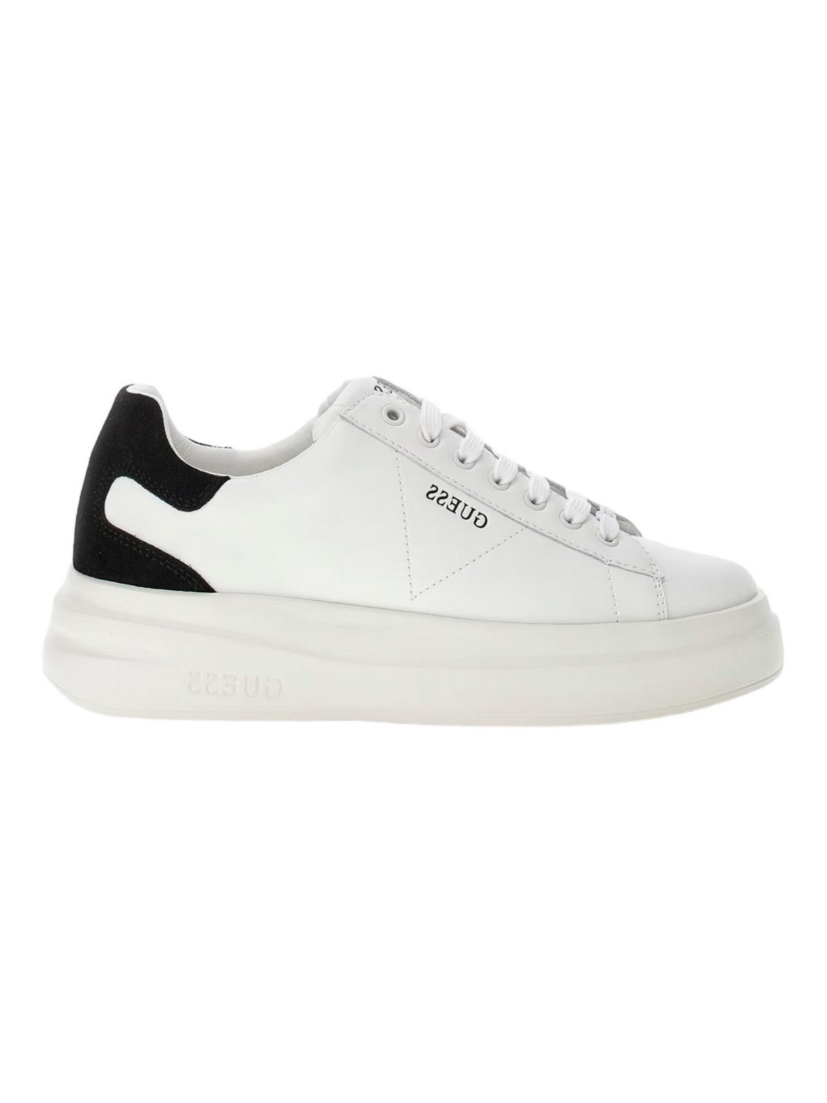 GUESS Sneaker Donna Elbina FLJELB LEA12 WHBLK Bianco gioboutiqueweb