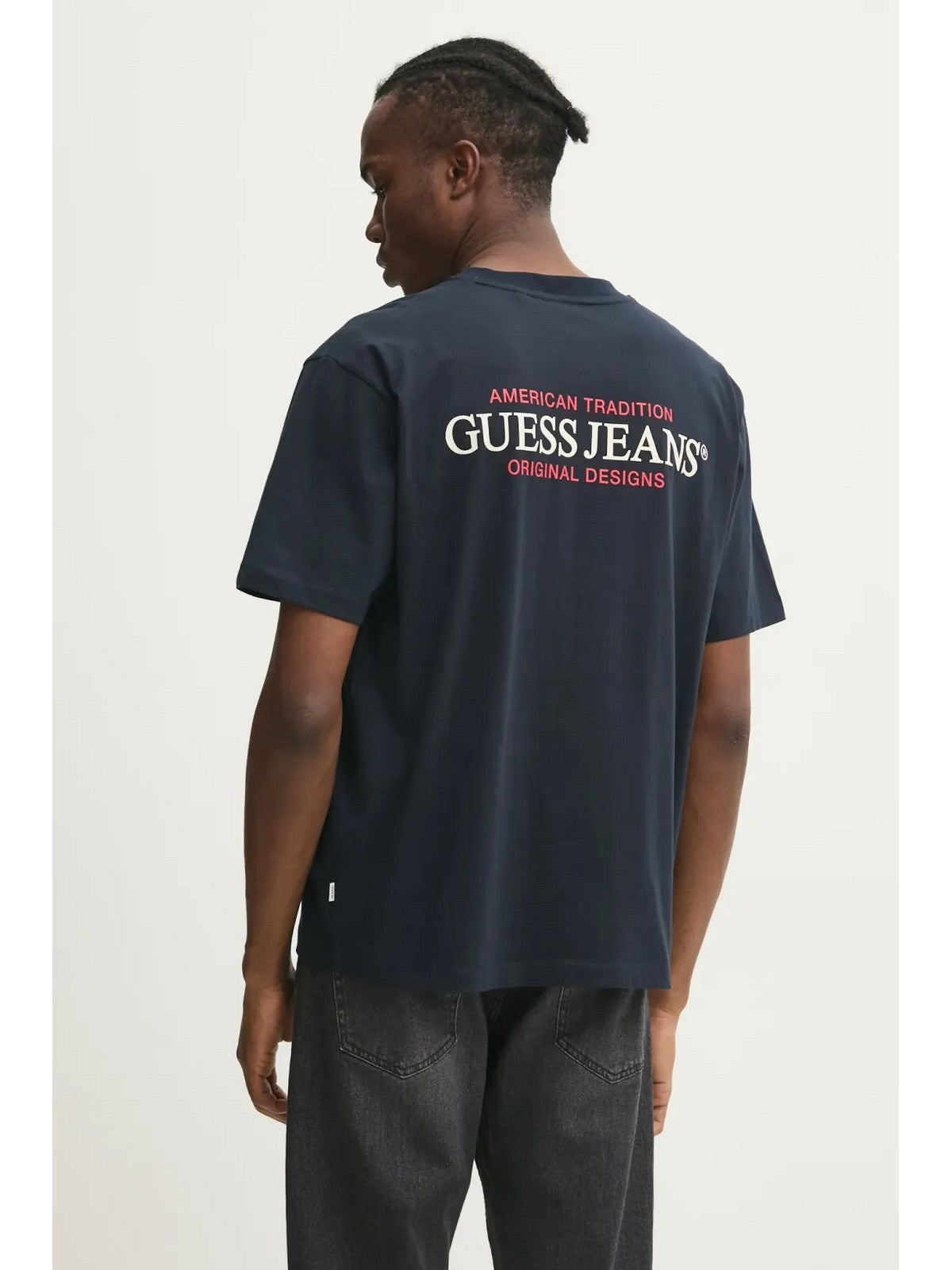 GUESS T-shirt Uomo GJ SS CN OS AMERICAN TRAD TEE M4BI75 K8FQ4 A71W DARING OCEAN gioboutiqueweb