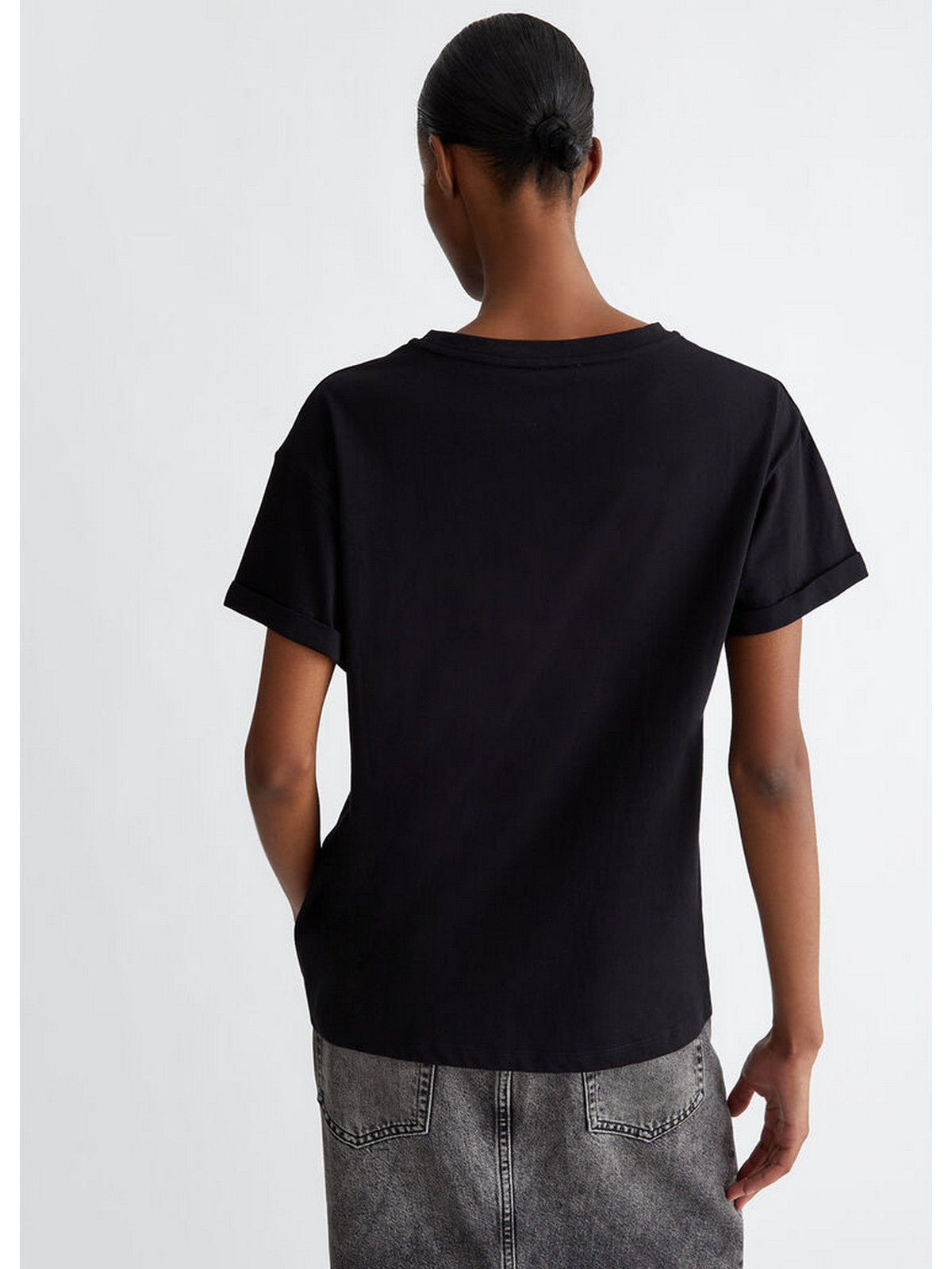 LIU JO WHITE T-Shirt e Polo Donna WF4411J5904 N9940 Nero gioboutiqueweb