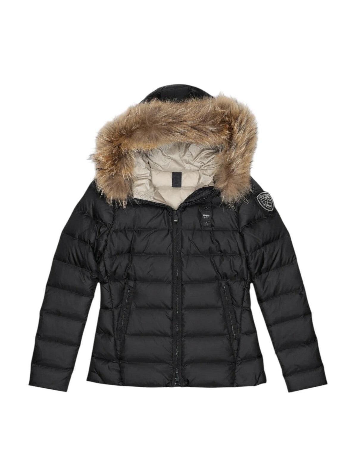 BLAUER Piumino Donna ARCADIA 25WBLDC03099 A06047 999EI NERO interno BEIGE 301