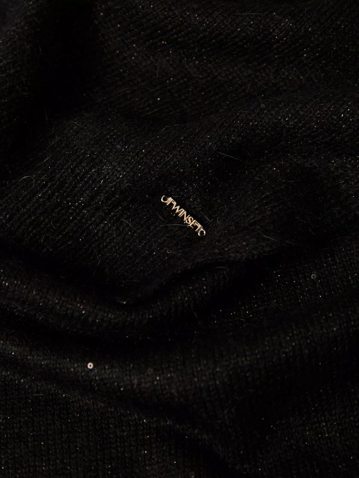 TWINSET Sciarpa Donna SEQUINS KNITTING 252TA426A 00006 Nero