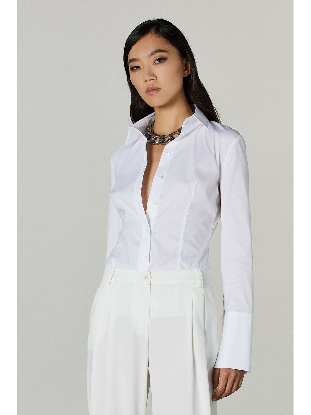 PATRIZIA PEPE Camicia Donna CC0356 A01 W103 Bianco gioboutiqueweb