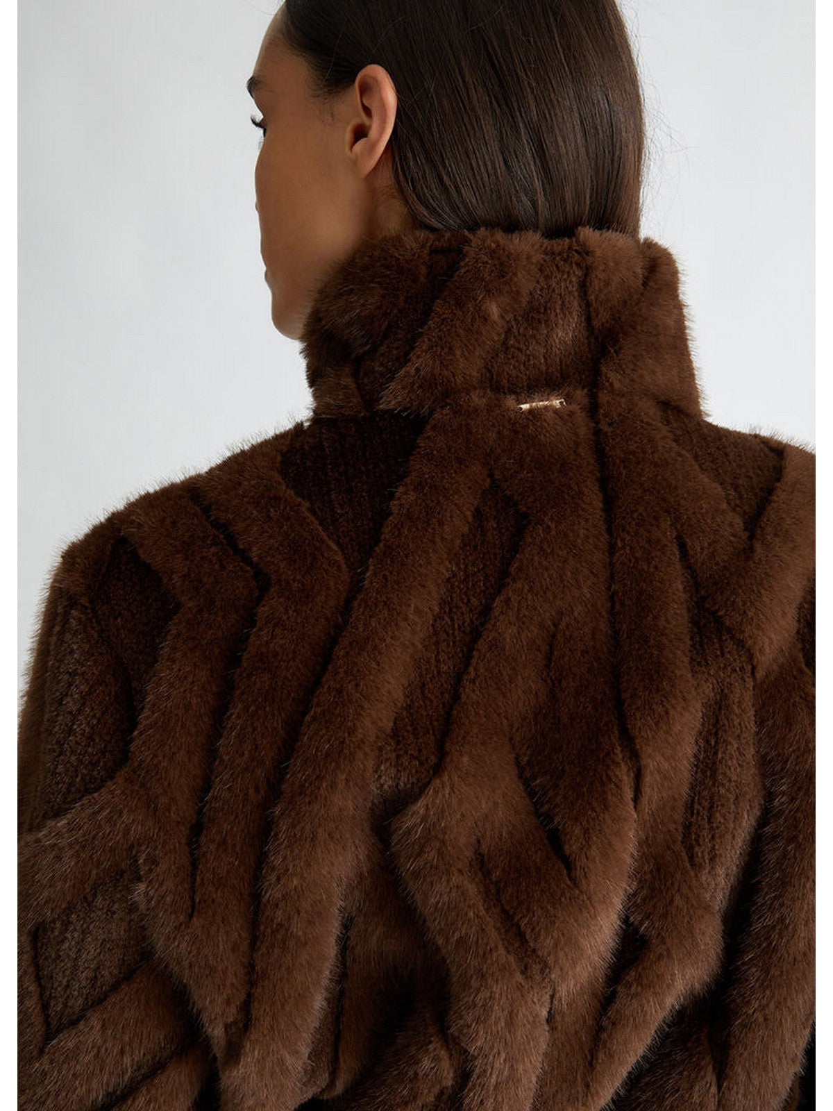 LIU JO WHITE Pelliccia Donna WF4223E0946 X0640 Marrone gioboutiqueweb