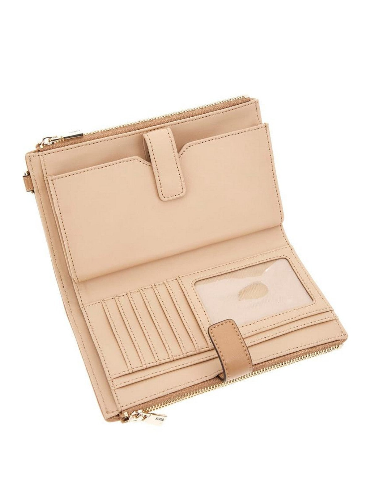GUESS Portafoglio Donna VALLA SLG DBL ZIP ORGANIZER SWQG81 22157 BEI Beige