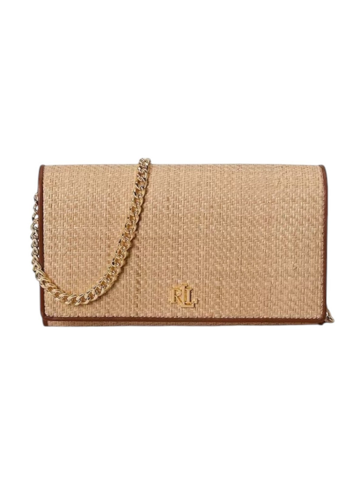 LAUREN RALPH LAUREN Portafoglio Donna ADAIR II-WALLET ON A CHAIN-LARGE 432P10517 001 NATURAL/LAUREN TAN