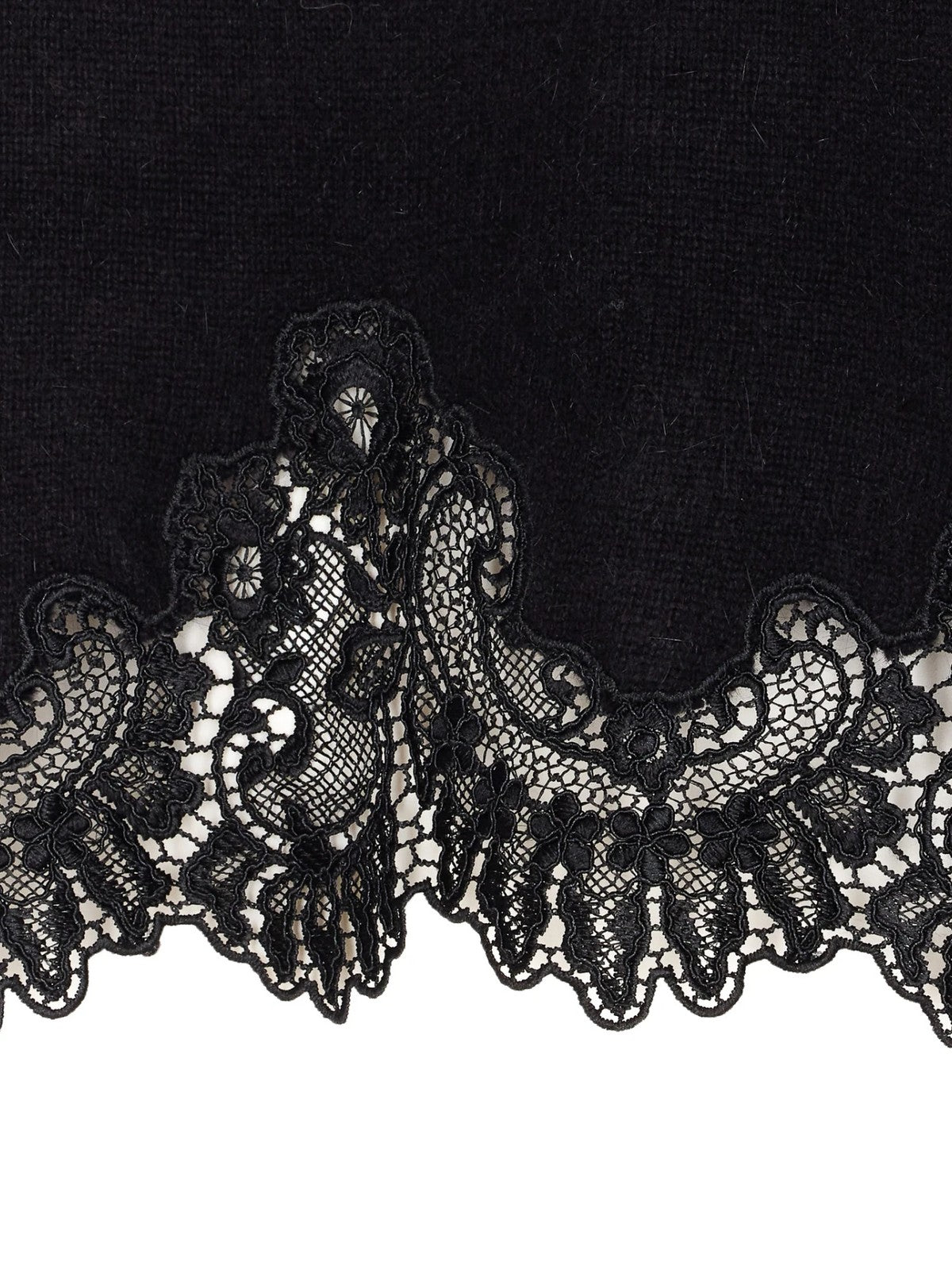 TWINSET Maglione Donna MIX ANGORA & LACE 252TT3381 00006 Nero