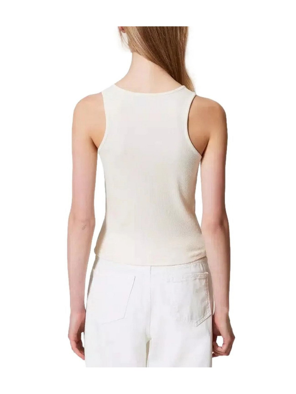 TWINSET Canotta Donna 251TP2550 00001 Bianco gioboutiqueweb