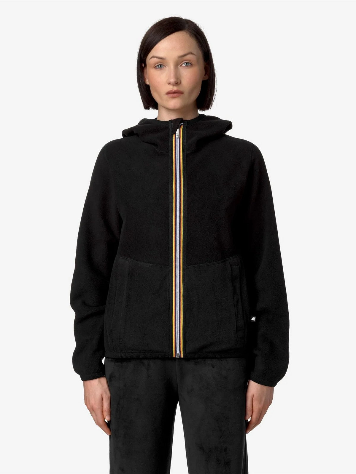 K-Way Way's Lily Velor Polar Double K8138NW Ava Black Jacket