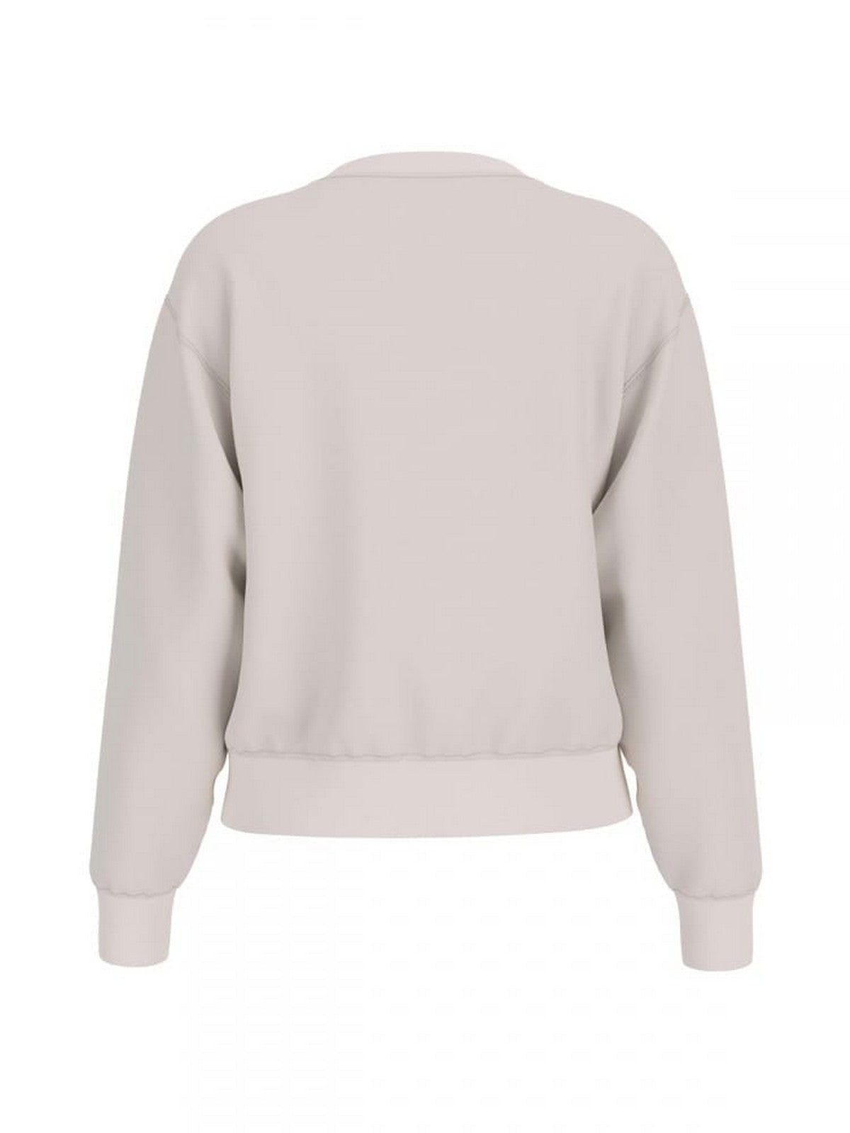 GUESS Felpa Donna CN PEONY LOGO FLEECE W5RQ05 K7EX1 G012 Bianco gioboutiqueweb