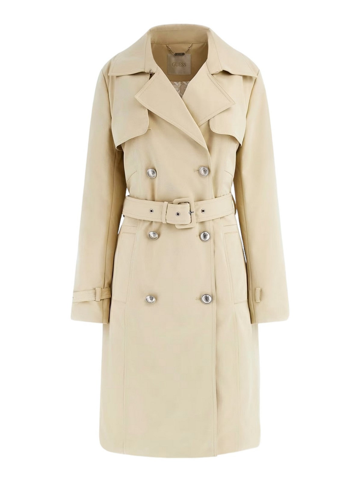 GUESS Giubbino Donna Asia Trench W4RL00 WF5Z2 G1L7 Beige gioboutiqueweb