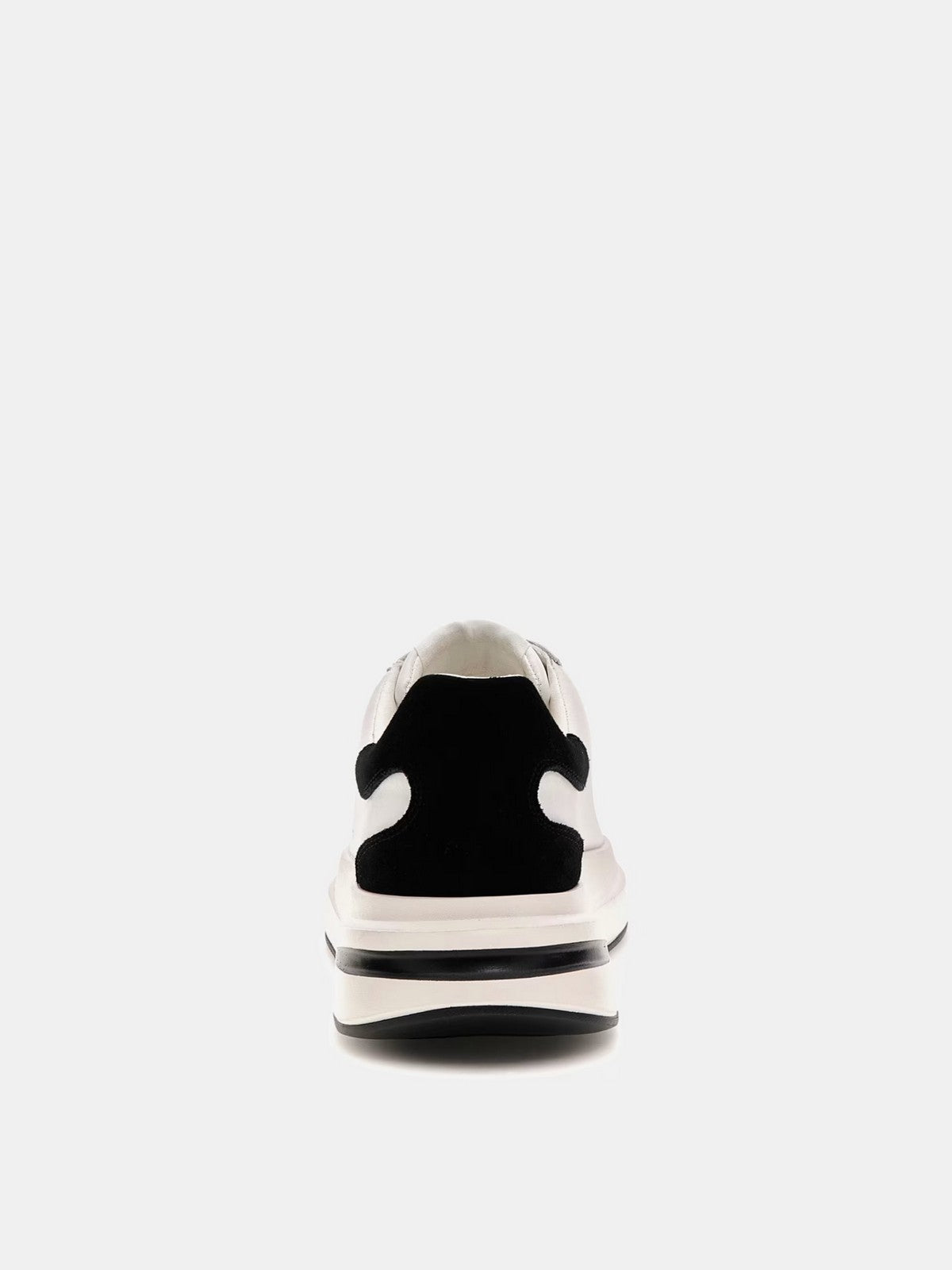 GUESS Sneaker Uomo ELBA FMFLBA LEA12 WHIBK WHITE BLACK
