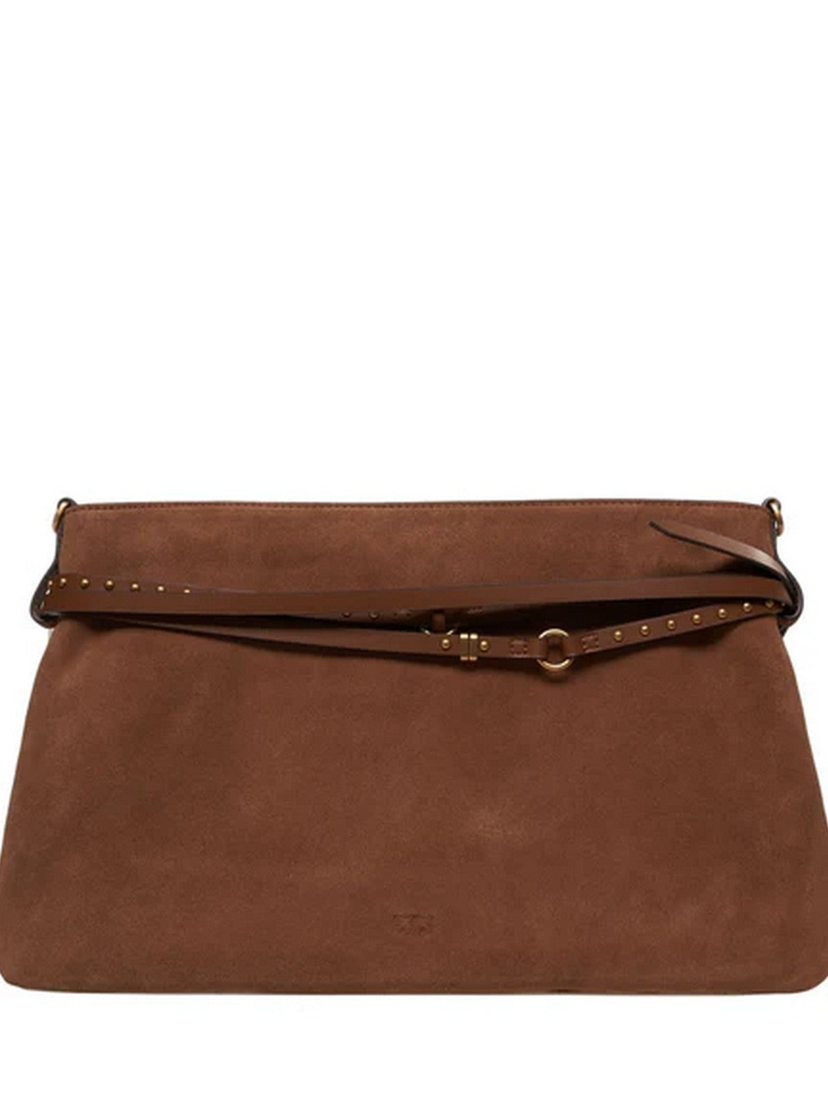 PINKO Borsa Donna BELT BAG BIG SUEDE 105903-A0F6 L17Q MARRONE - LEONE-ANTIQUE GOLD