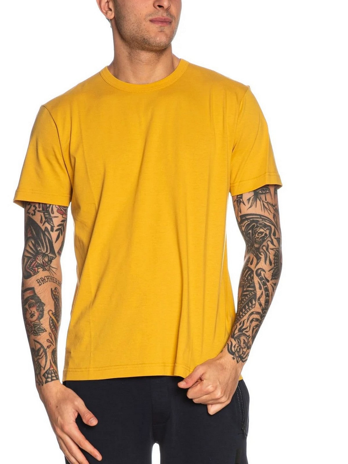 COLMAR T-shirt Uomo 7510 6SH 715 Giallo gioboutiqueweb