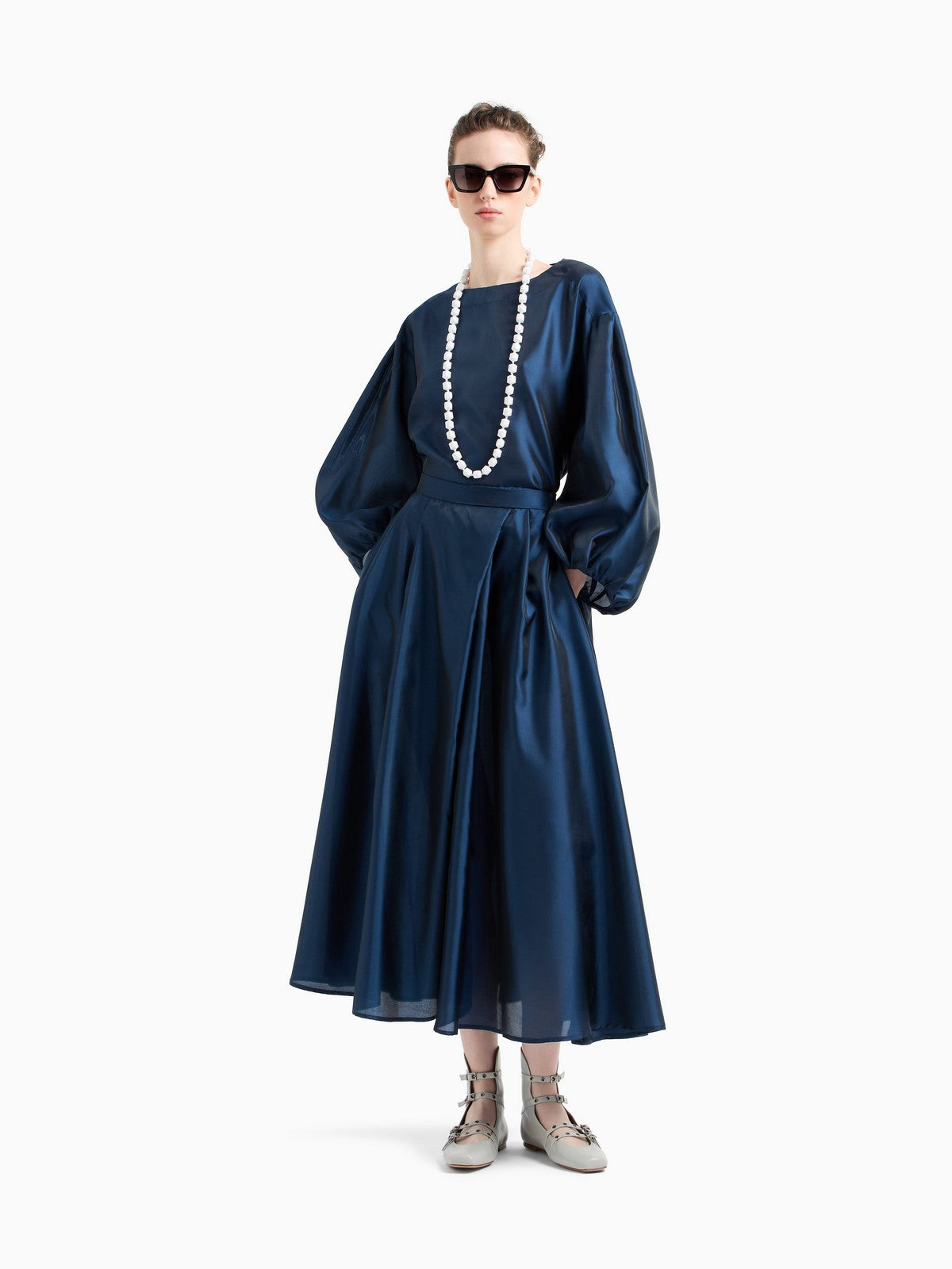 EMPORIO ARMANI Gonna Donna EW001431 AF16041 UB096 Blu gioboutiqueweb