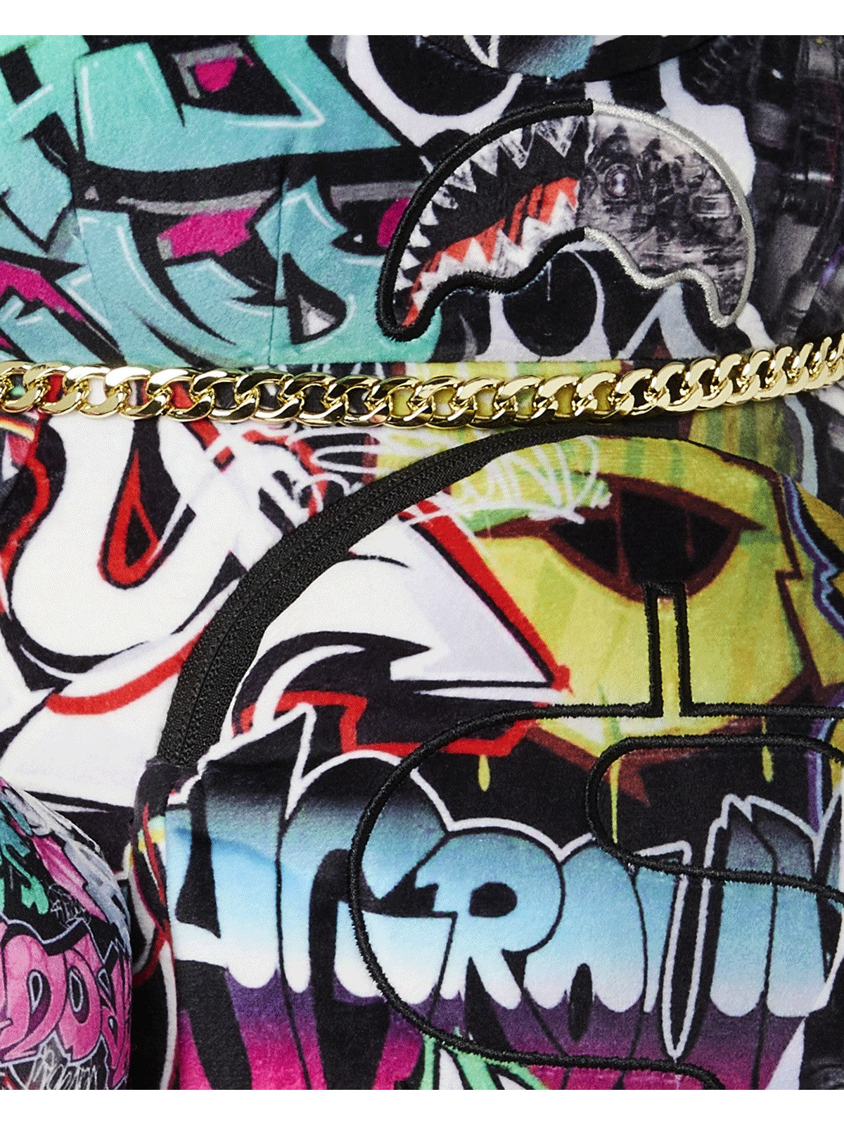 SPRAYGROUND Zaino Uomo SPLIT CYBERSHARK MONEYBEAR TEDDY BEAR 910B8052NSZ Nero gioboutiqueweb