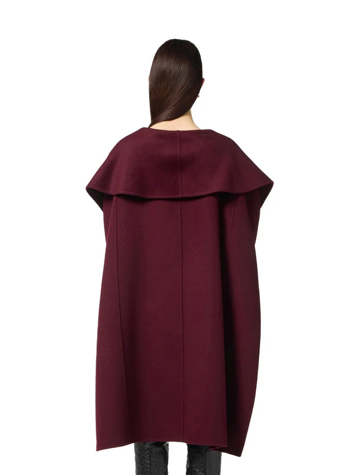 ELISABETTA FRANCHI Cappotto Donna CP67D56E2 EA4 MERLOT gioboutiqueweb