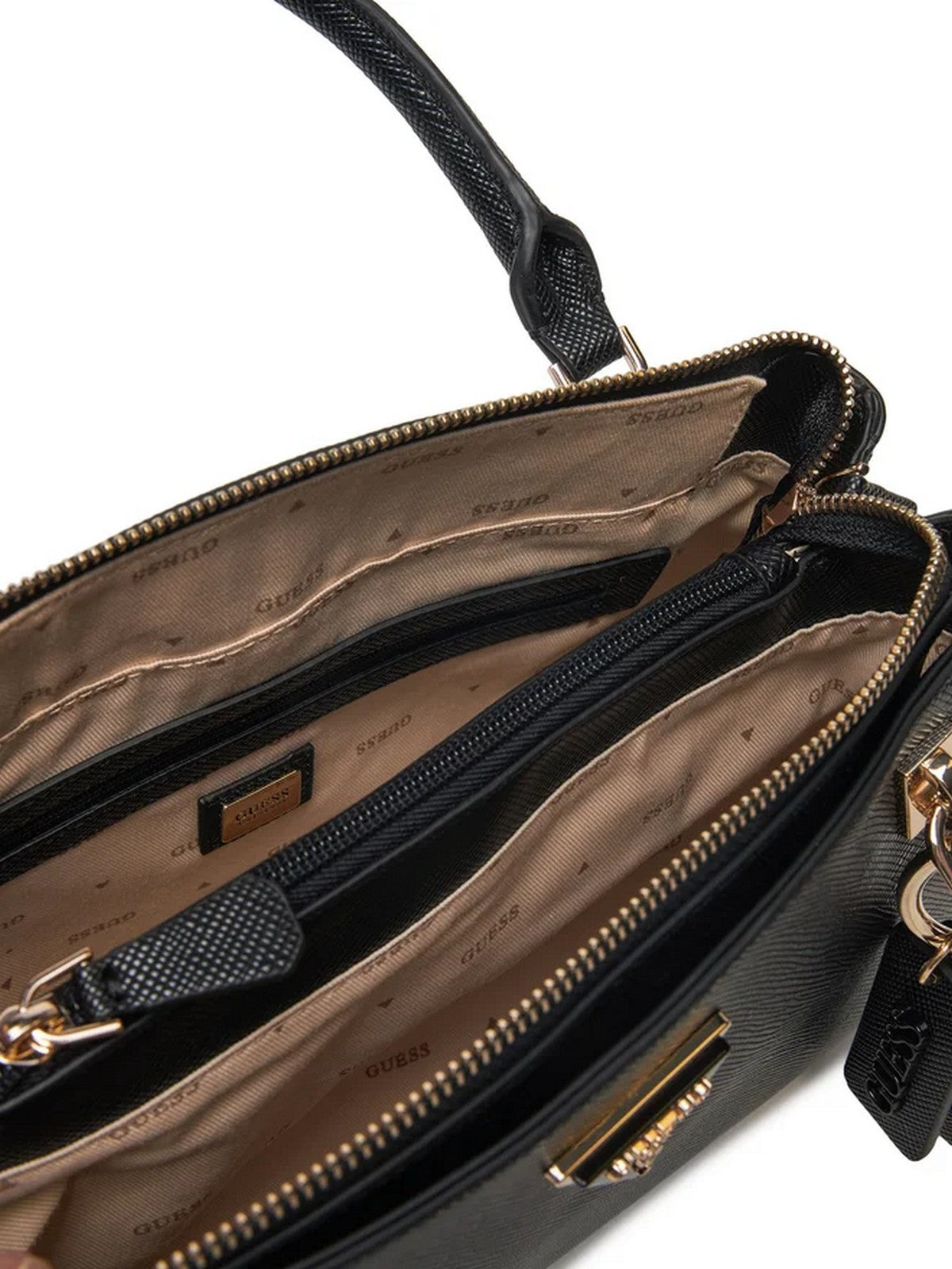 Guess Woman Bag Noelle Luxury Satchel Hwzg78 79070 Bl Nero