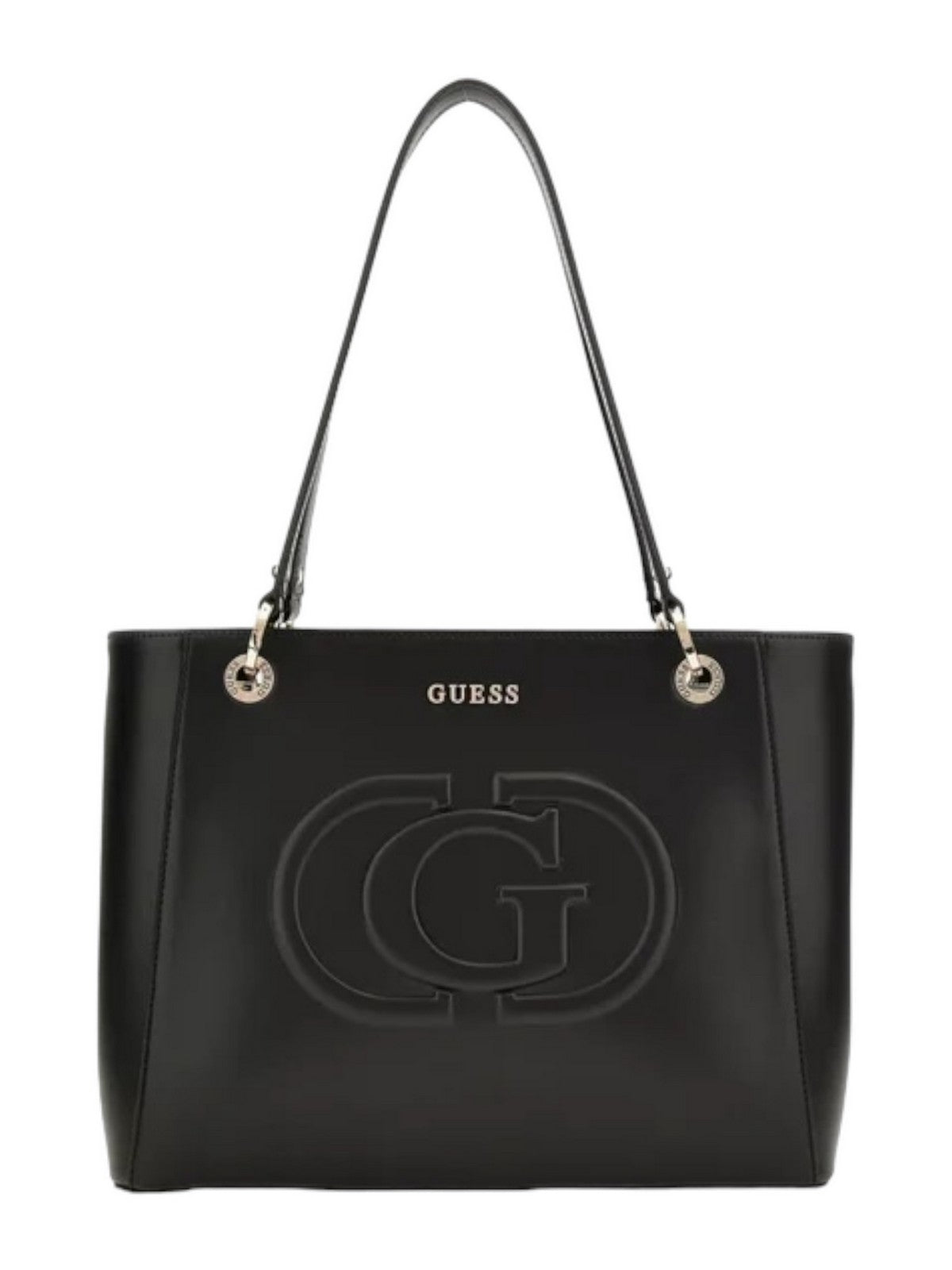 GUESS Borsa Donna Eco Mietta Sml Socie HWEVG9 51325 BLA Nero gioboutiqueweb